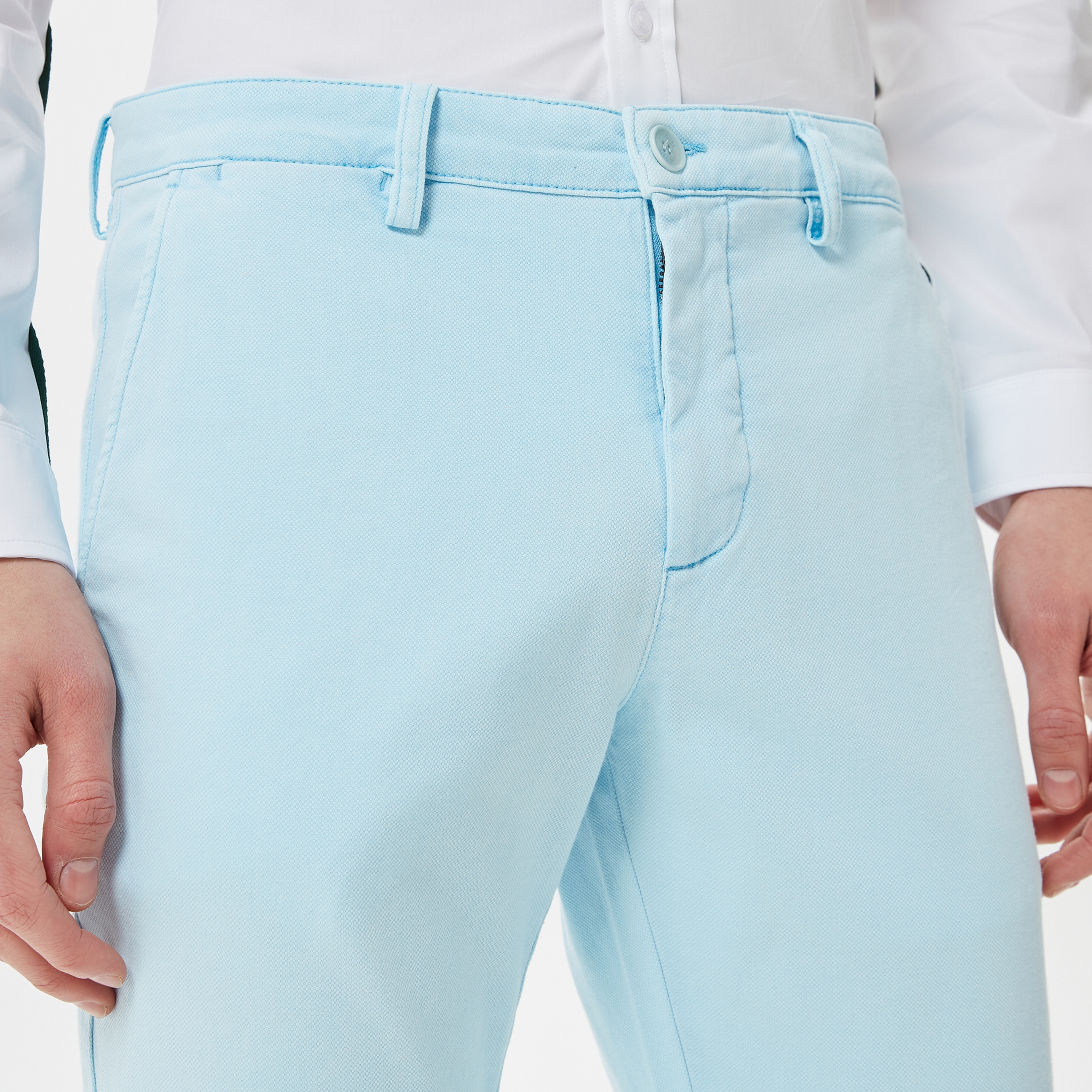 Erkek Slim Fit Organik Pamuk Mavi Pantolon