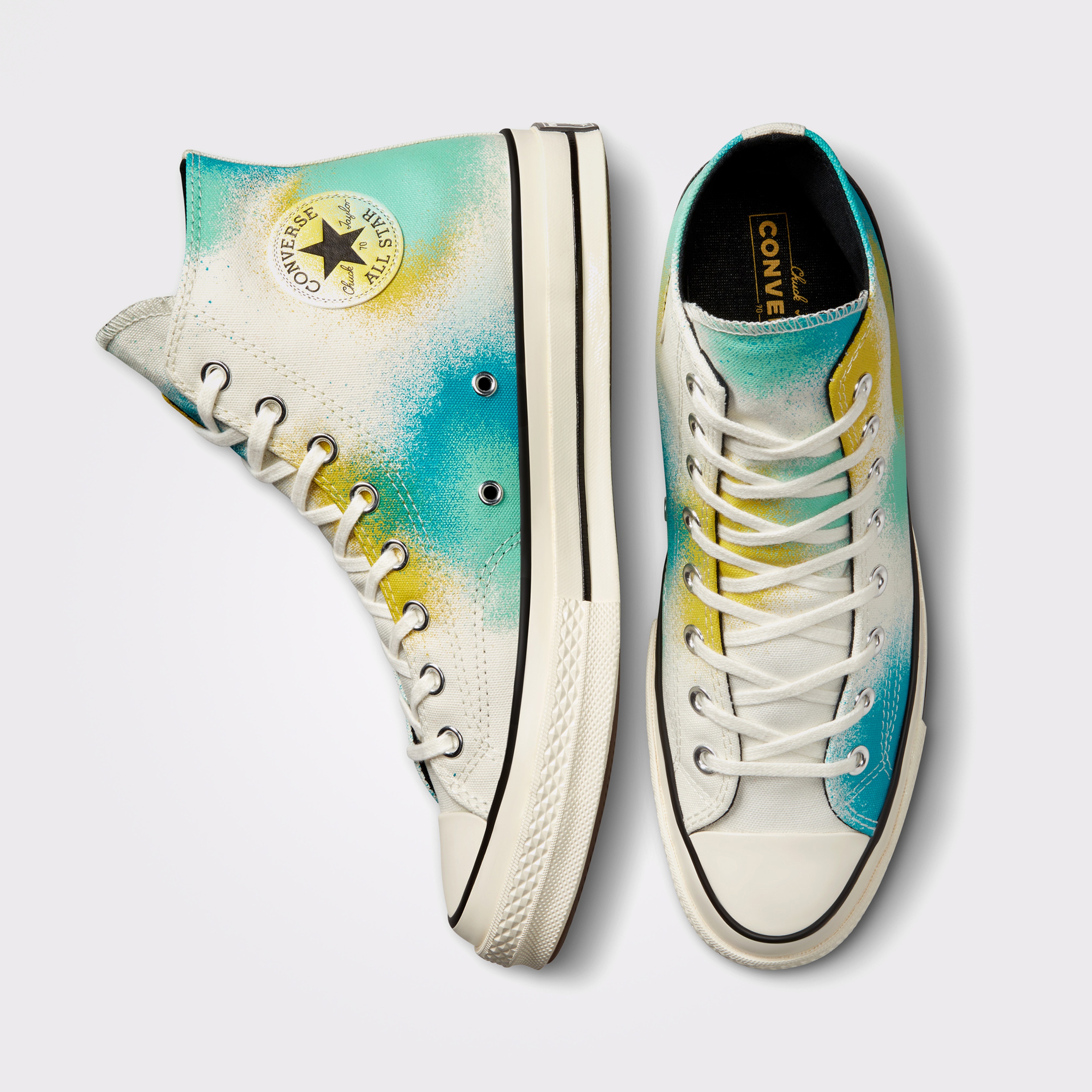 Converse Chuck 70 Spray Paint Unisex Beyaz/Mavi Sneaker