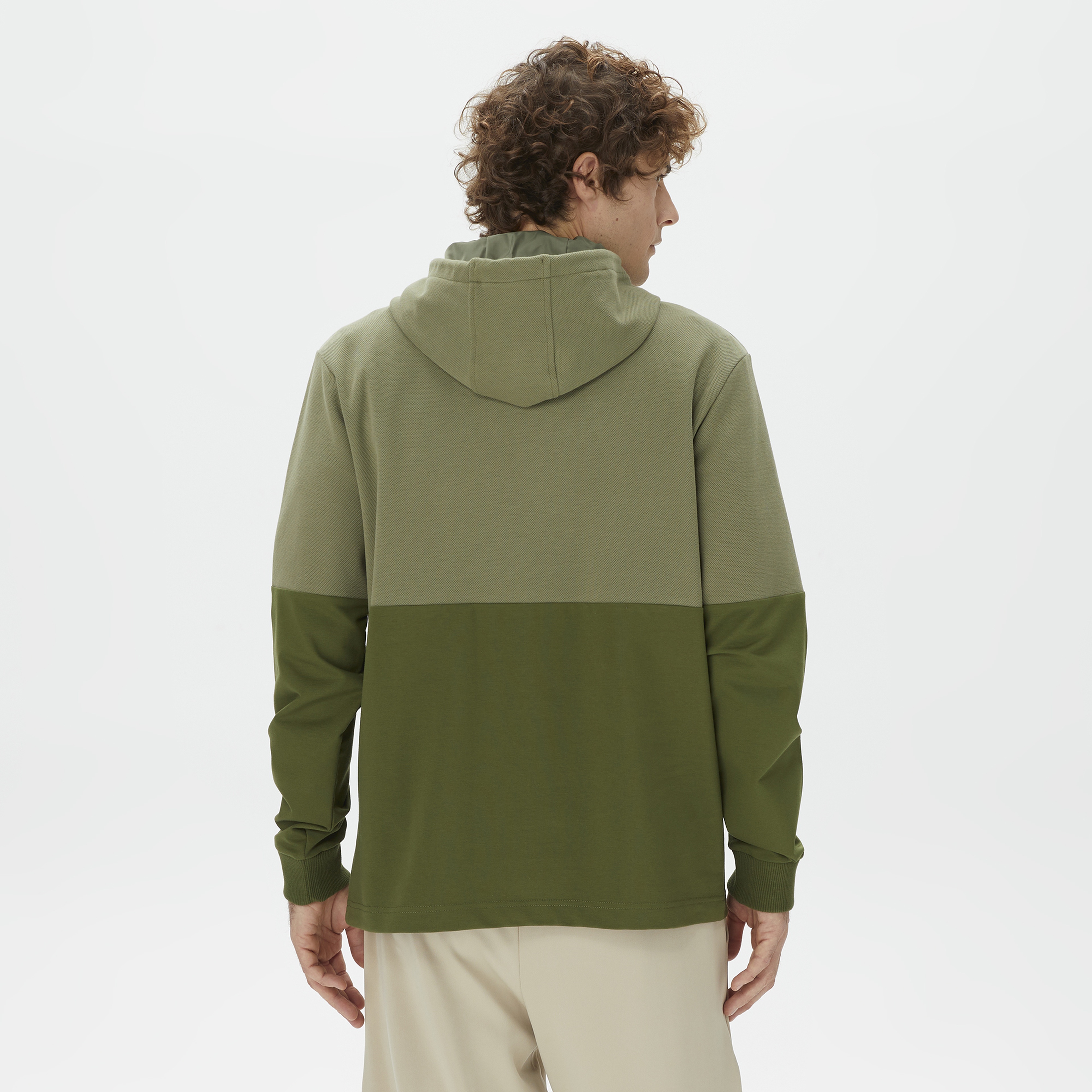 Nautica Erkek Yeşil Standart Fit Kapüşonlu Sweatshirt