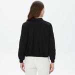 Nautica Kadın Siyah Oversize Sweatshirt