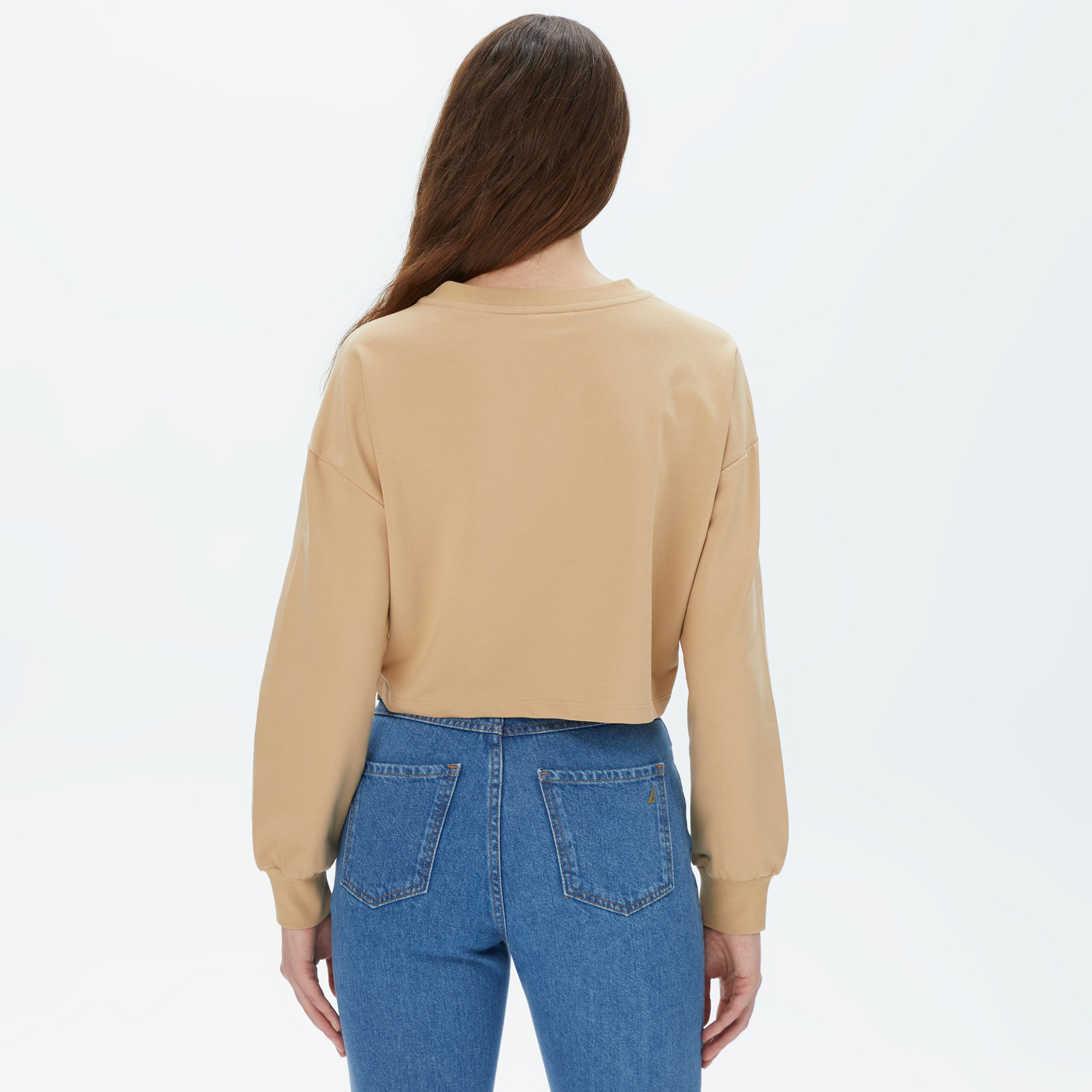 Nautica Kadın Bej Sweatshirt