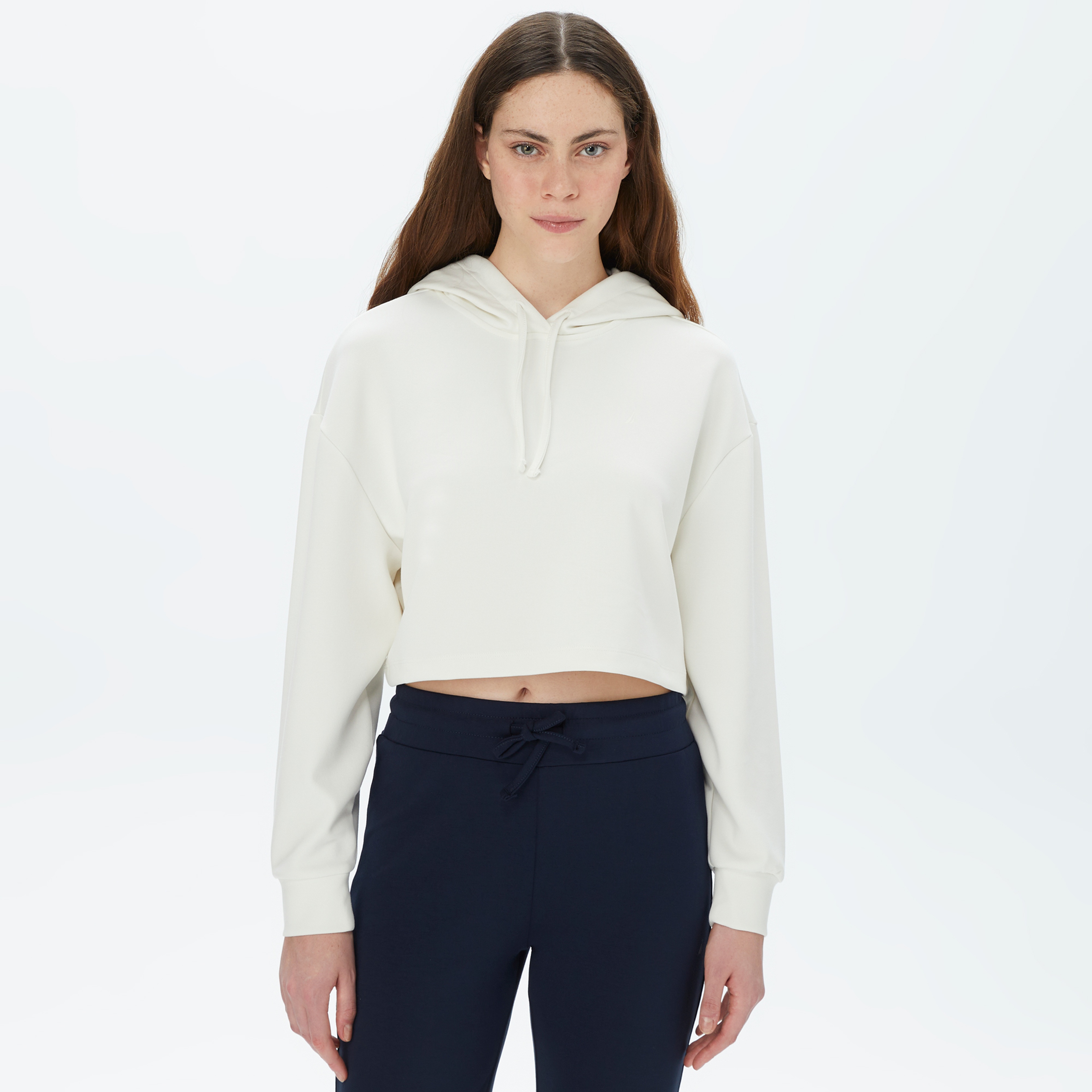 Nautica Kadın Krem Sweatshirt