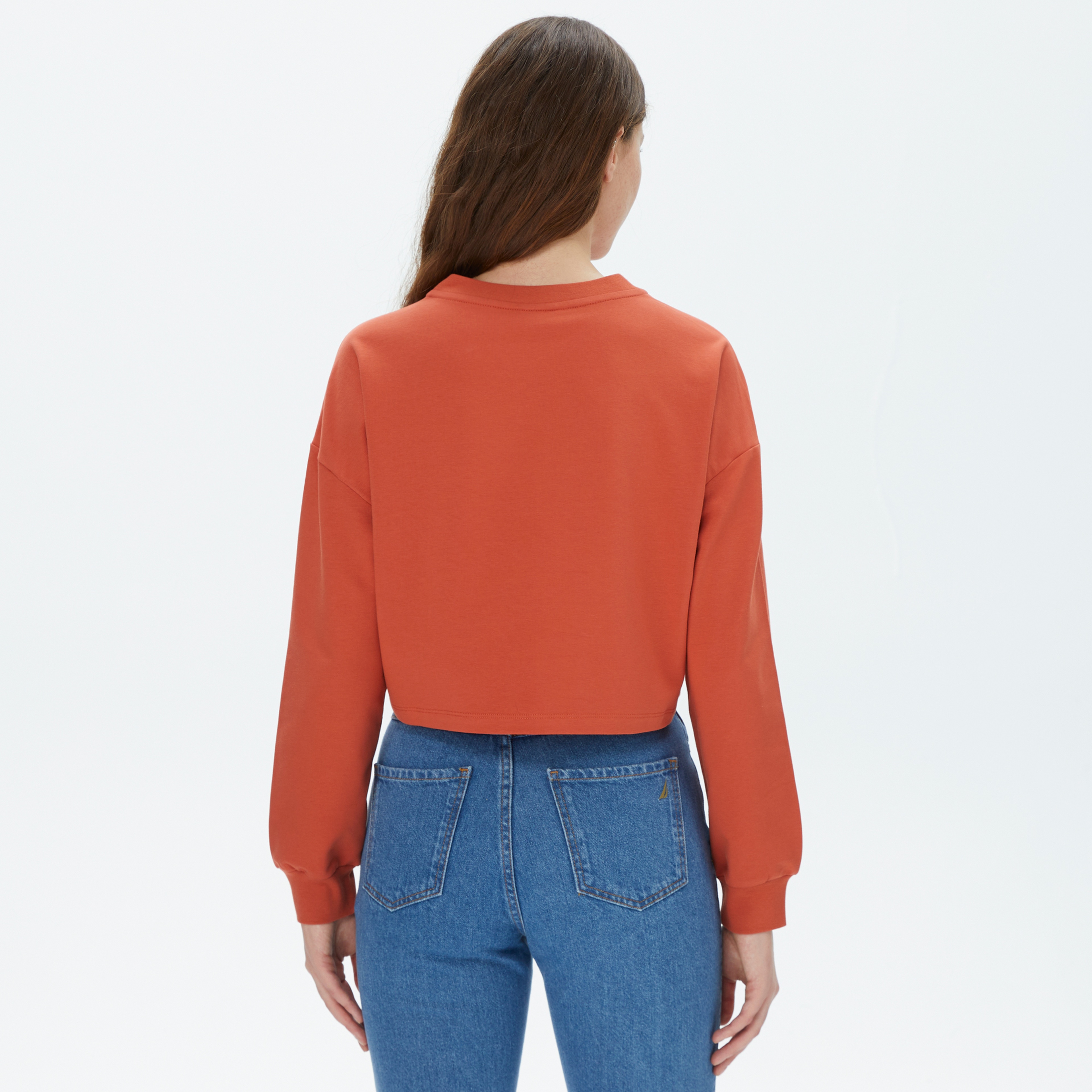 Nautica Kadın Kiremit Sweatshirt