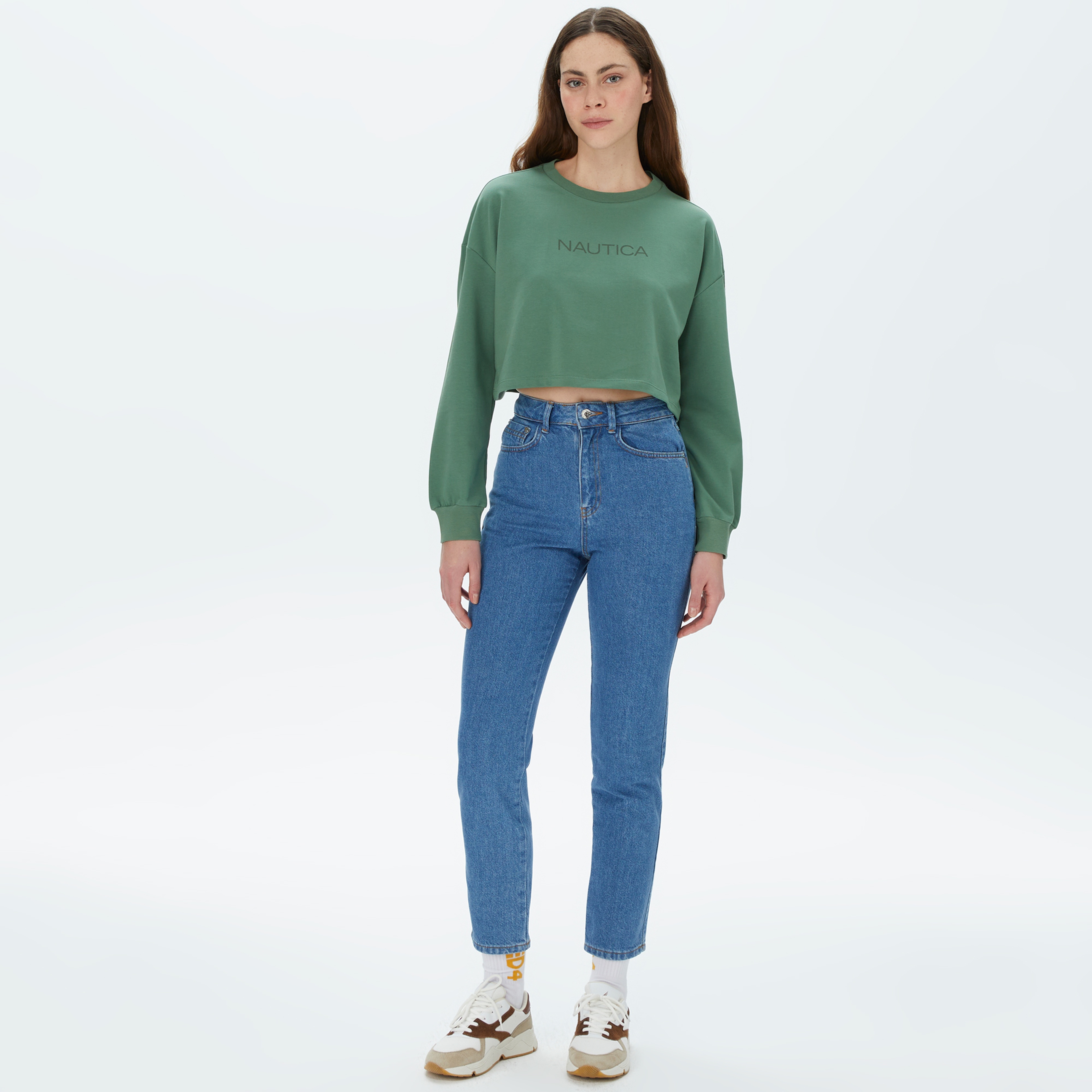 Nautica Kadın Yeşil Sweatshirt