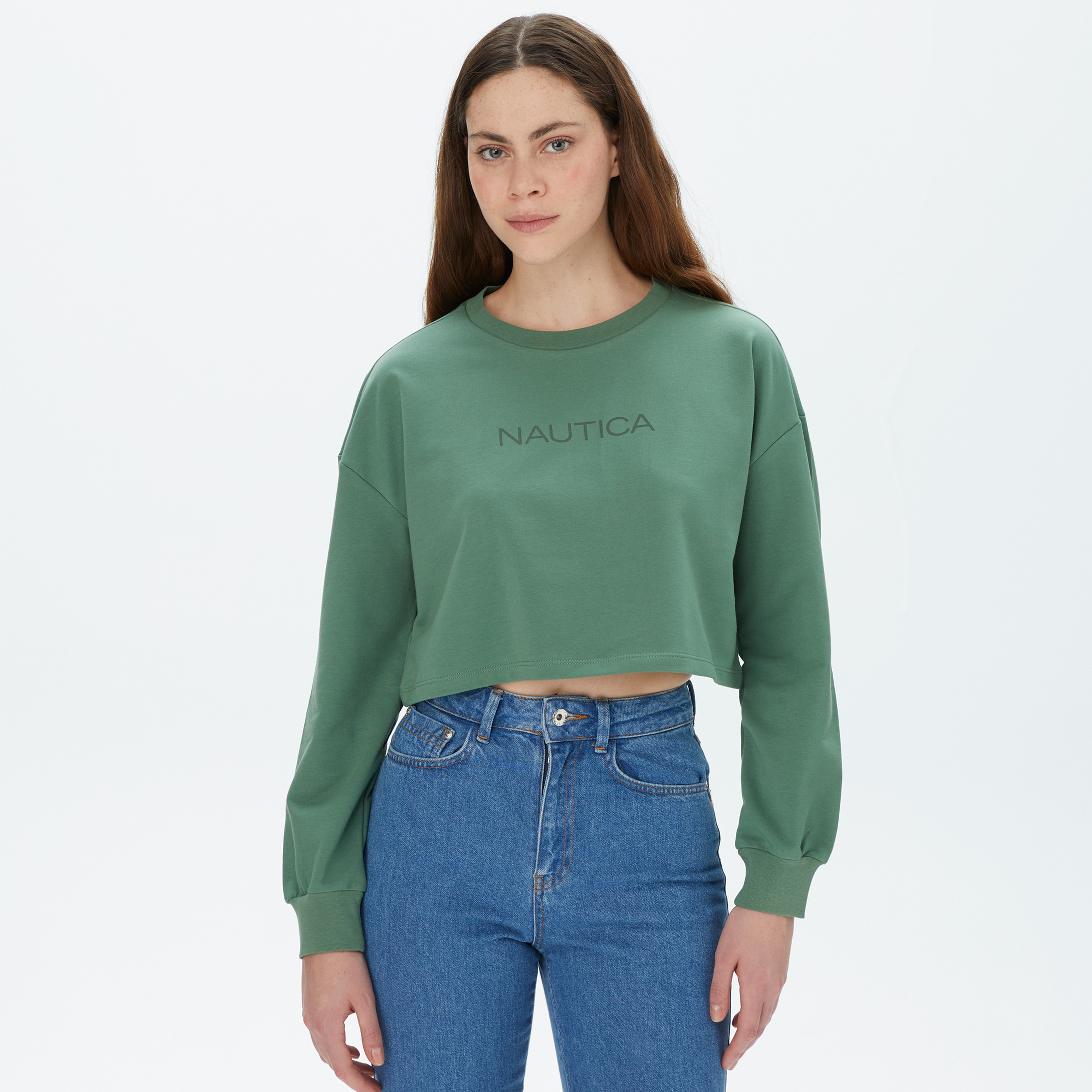 Nautica Kadın Yeşil Sweatshirt