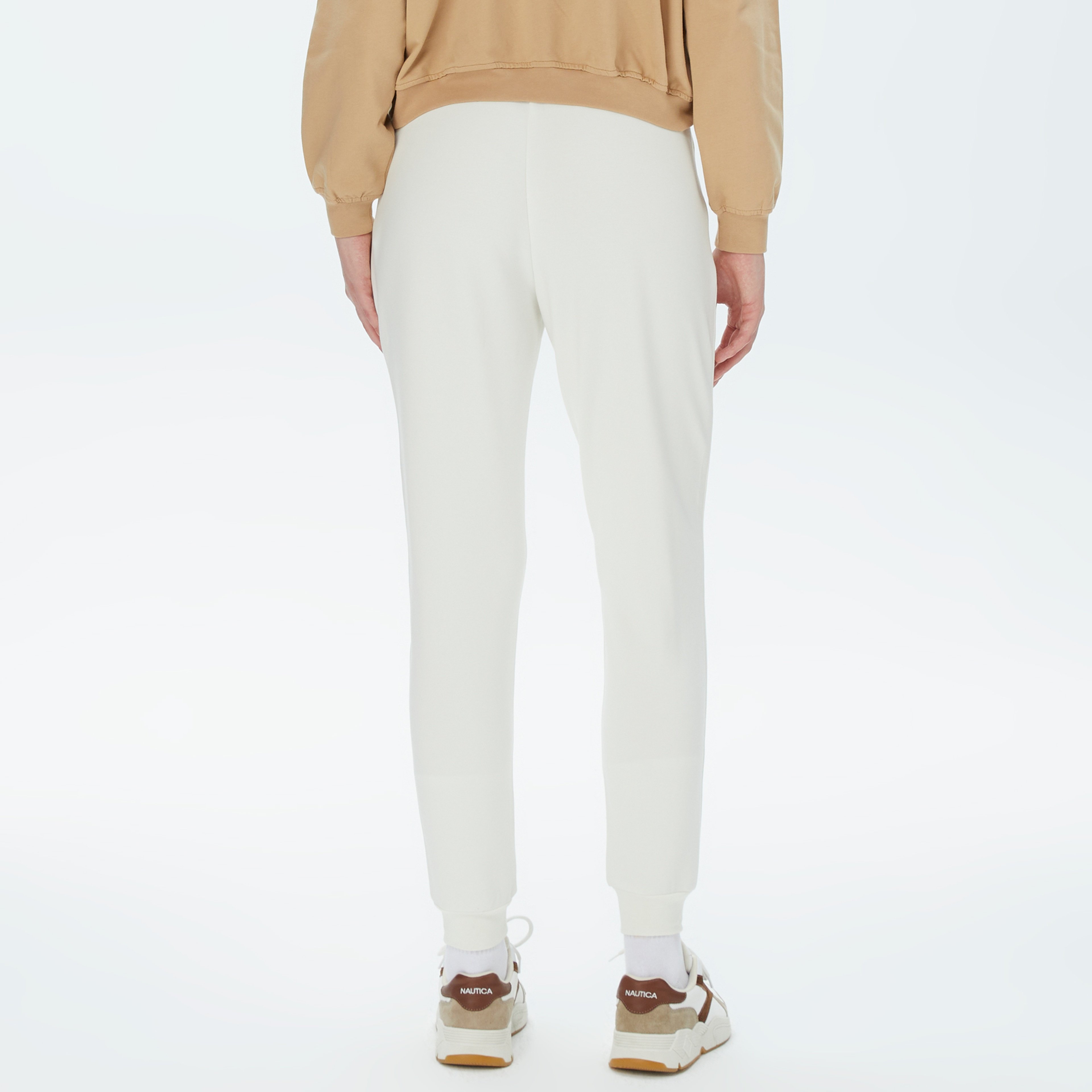 Nautica Kadın Kırık Beyaz Standart Fit Eşofman Altı