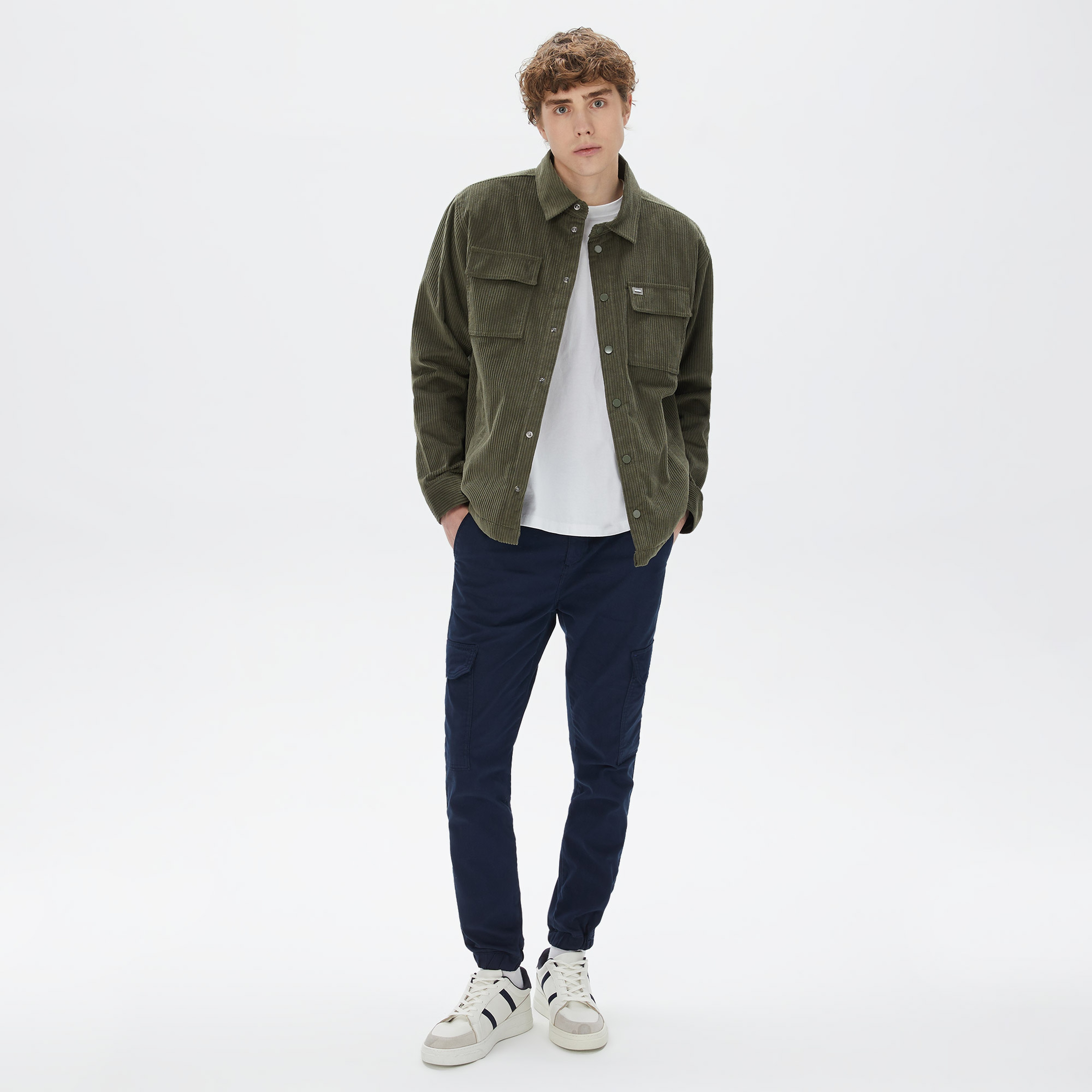 Nautica Erkek Yeşil Oversize Gömlek