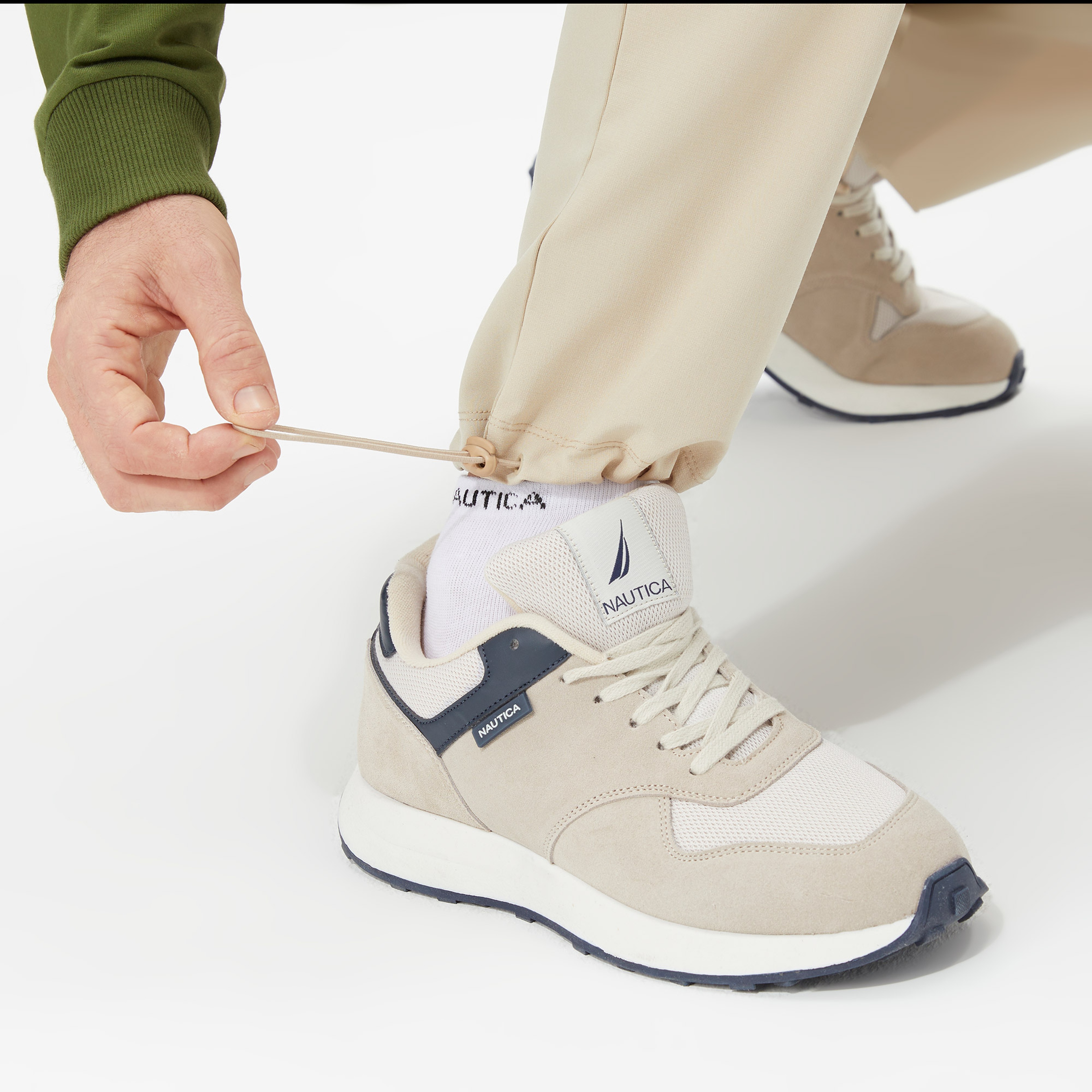 Nautica Erkek Bej Relaxed Fit Eşofman Altı