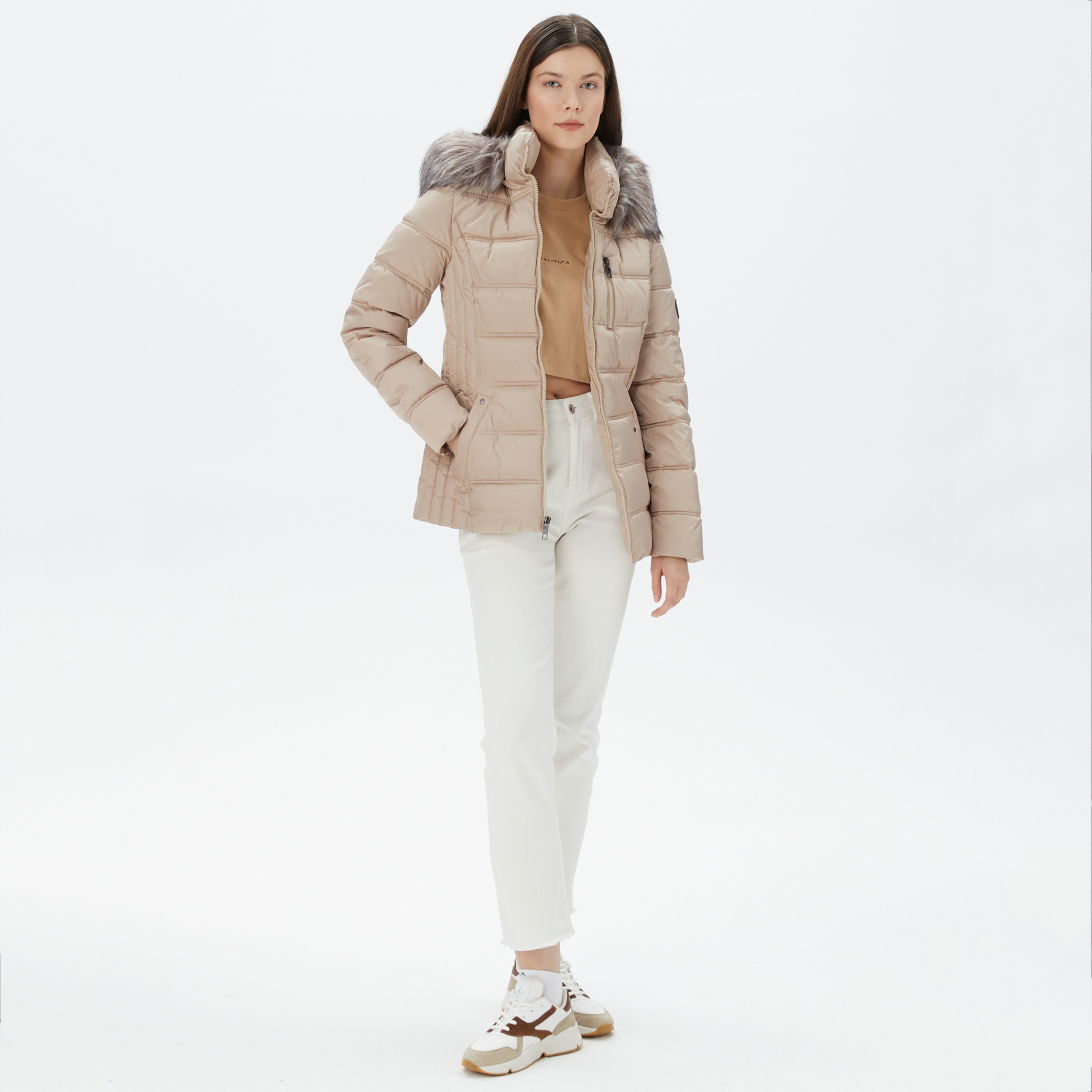 Nautica Kadın Krem Mont