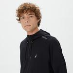 Nautica Erkek Siyah Standart Fit Kapüşonlu Sweatshirt