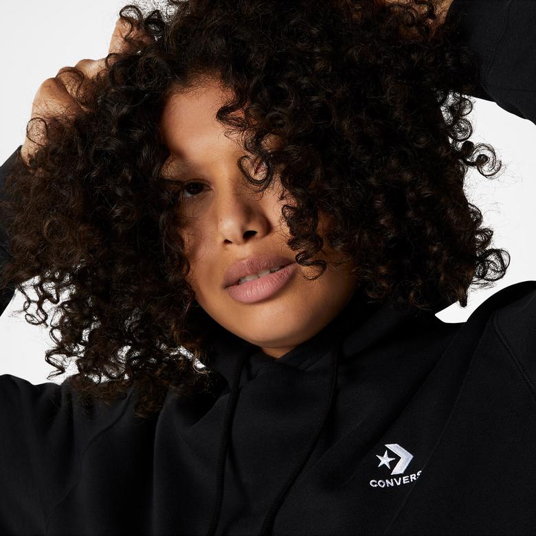 Converse Go-To Embroidered Star Chevron Unisex Siyah Sweatshirt