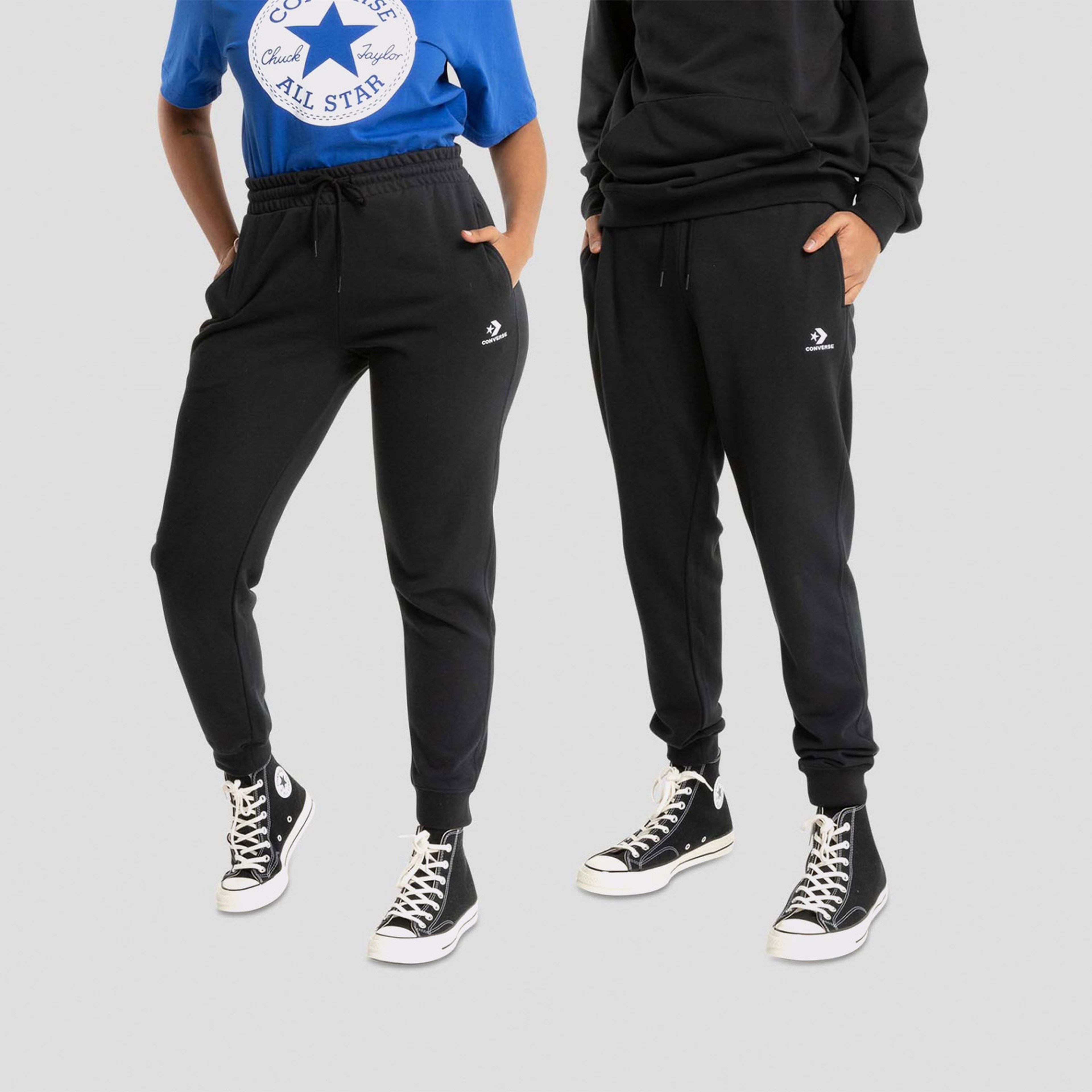 Converse Go-To Star Chevron Standard-Fit Unisex Siyah Günlük Eşofman Altı