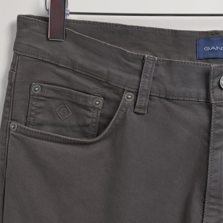 GANT Erkek Gri Slim Fit Hayes Jean Pantolon