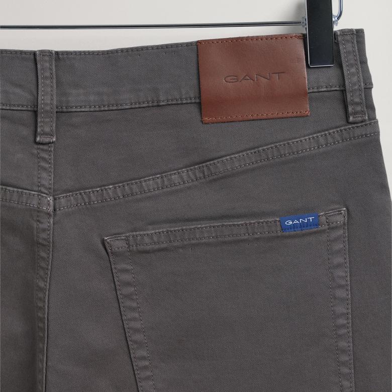 GANT Erkek Gri Slim Fit Hayes Jean Pantolon