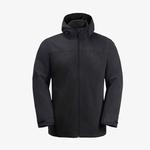 Jack Wolfskin Taubenberg 3in1 Erkek Siyah Su Geçirmez Mont