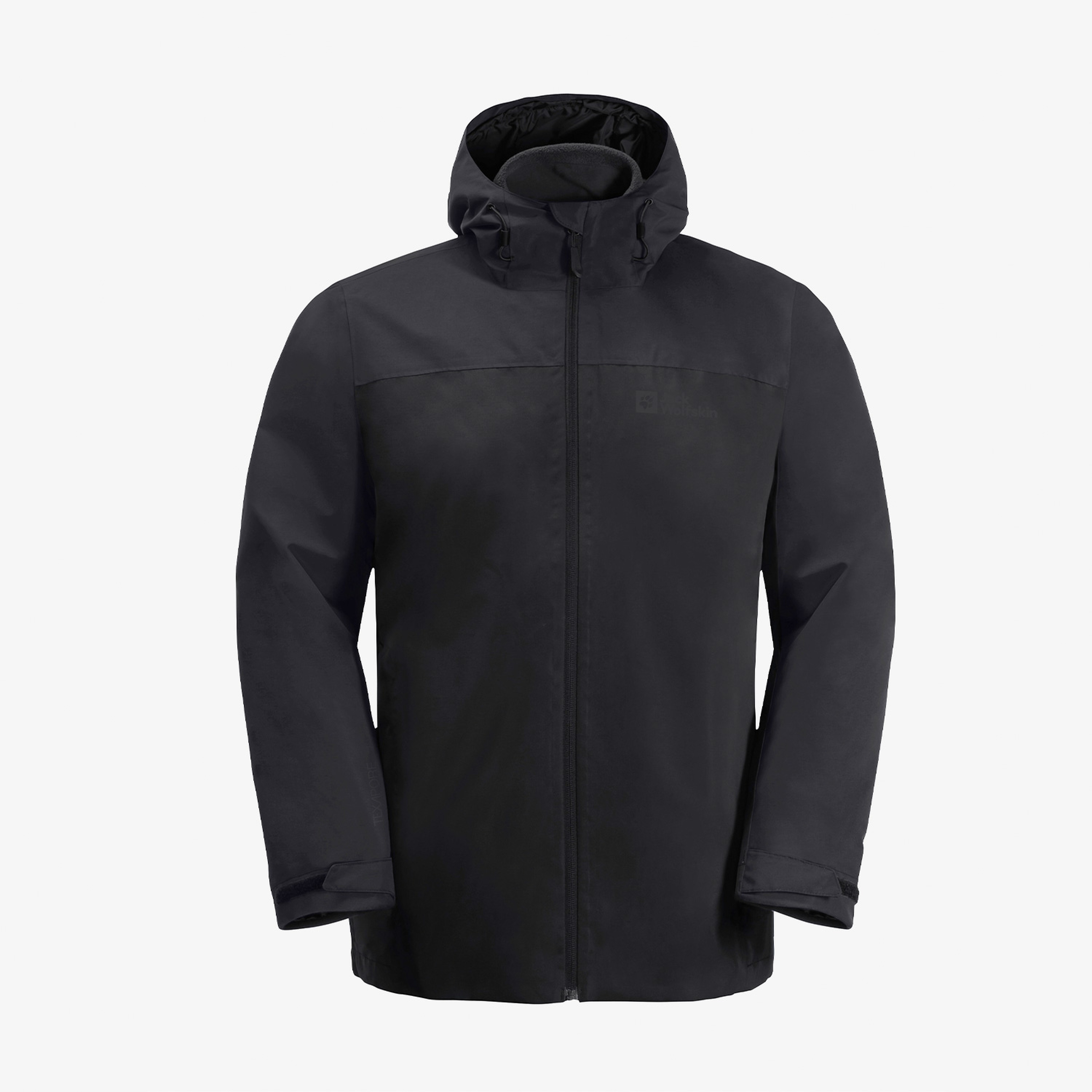 Jack Wolfskin Taubenberg 3in1 Erkek Siyah Su Geçirmez Mont