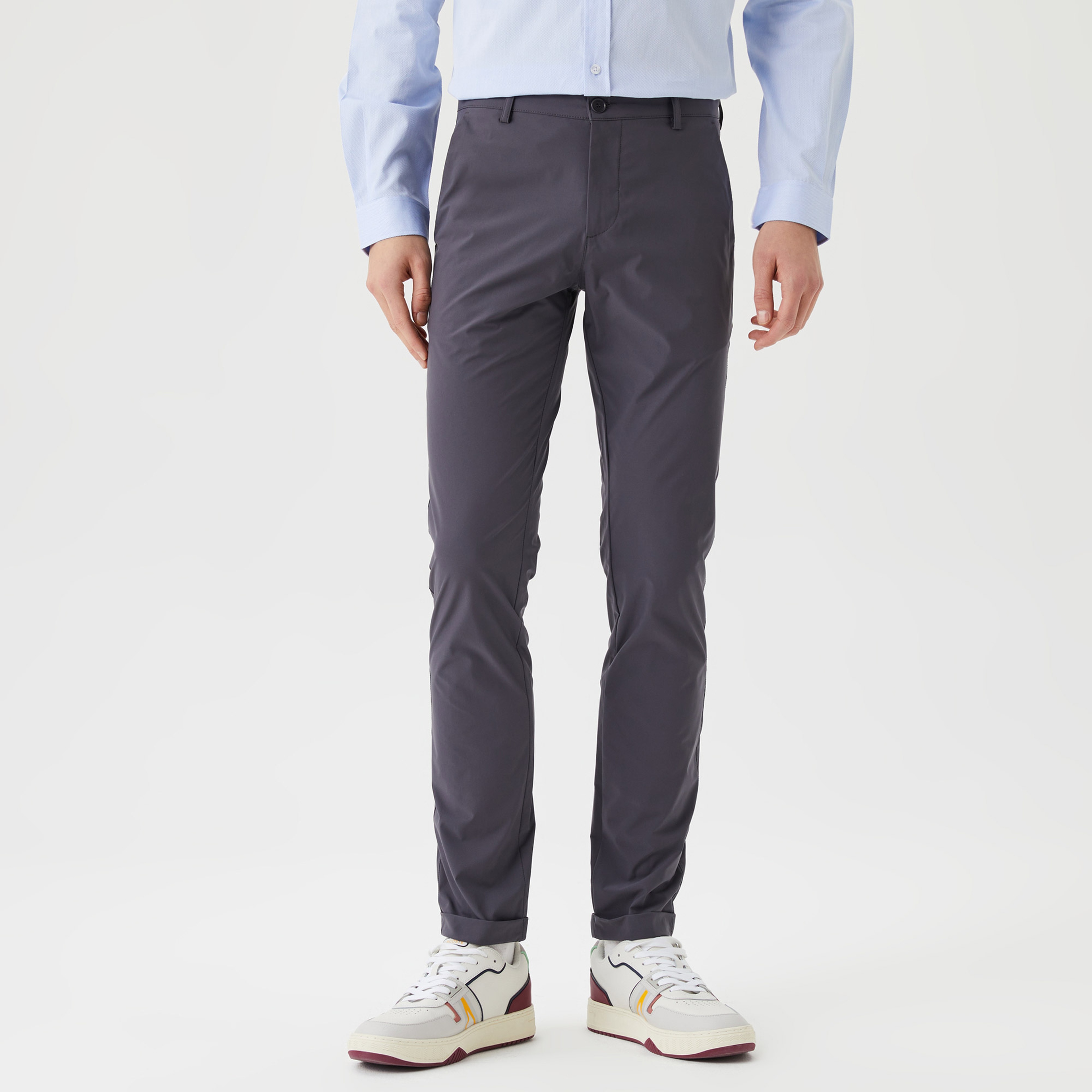 Erkek Slim Fit Koyu Gri Pantolon