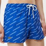 Erkek Baskılı Mavi Mayo Şort