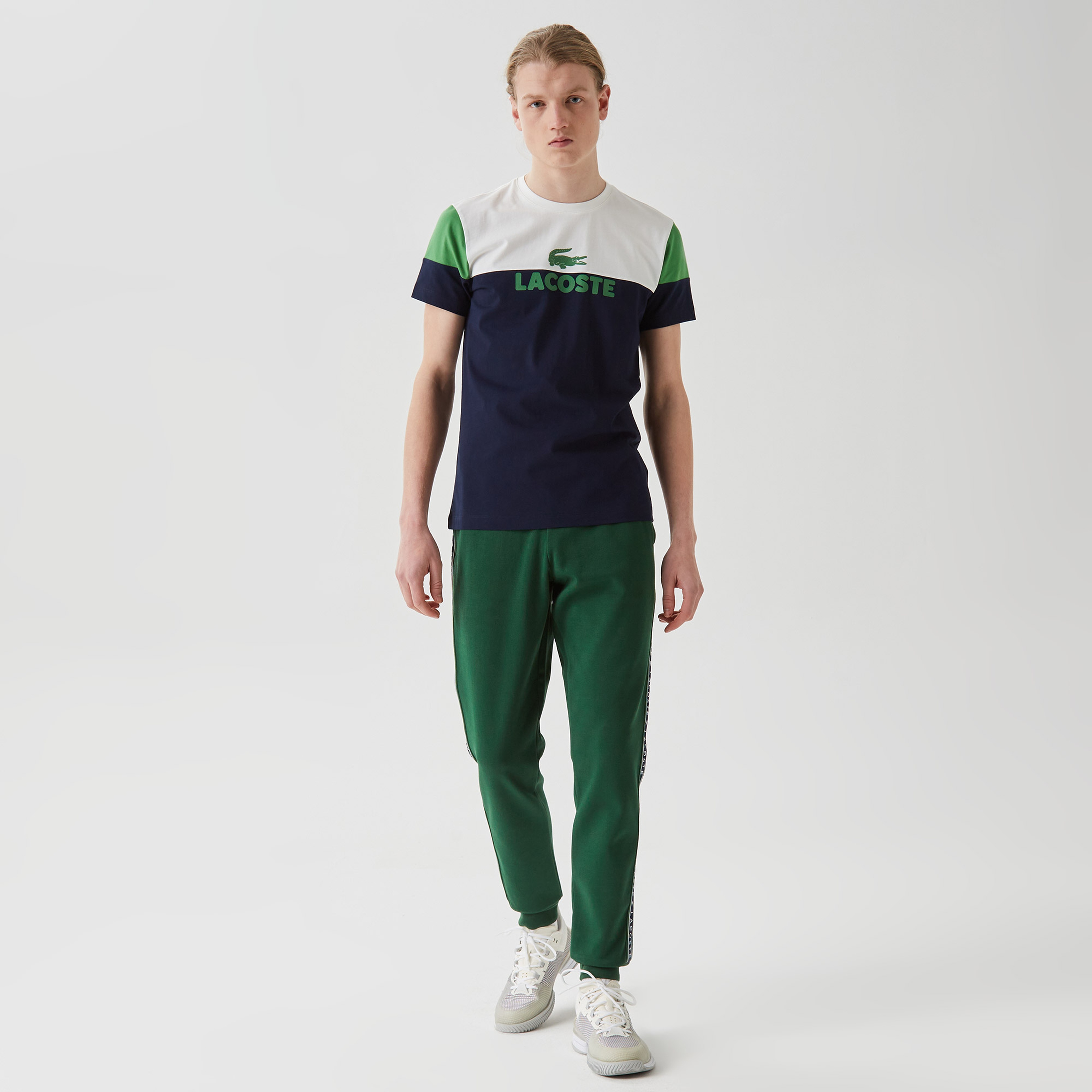 Erkek Regular Fit Baskılı Yeşil Eşofman Altı