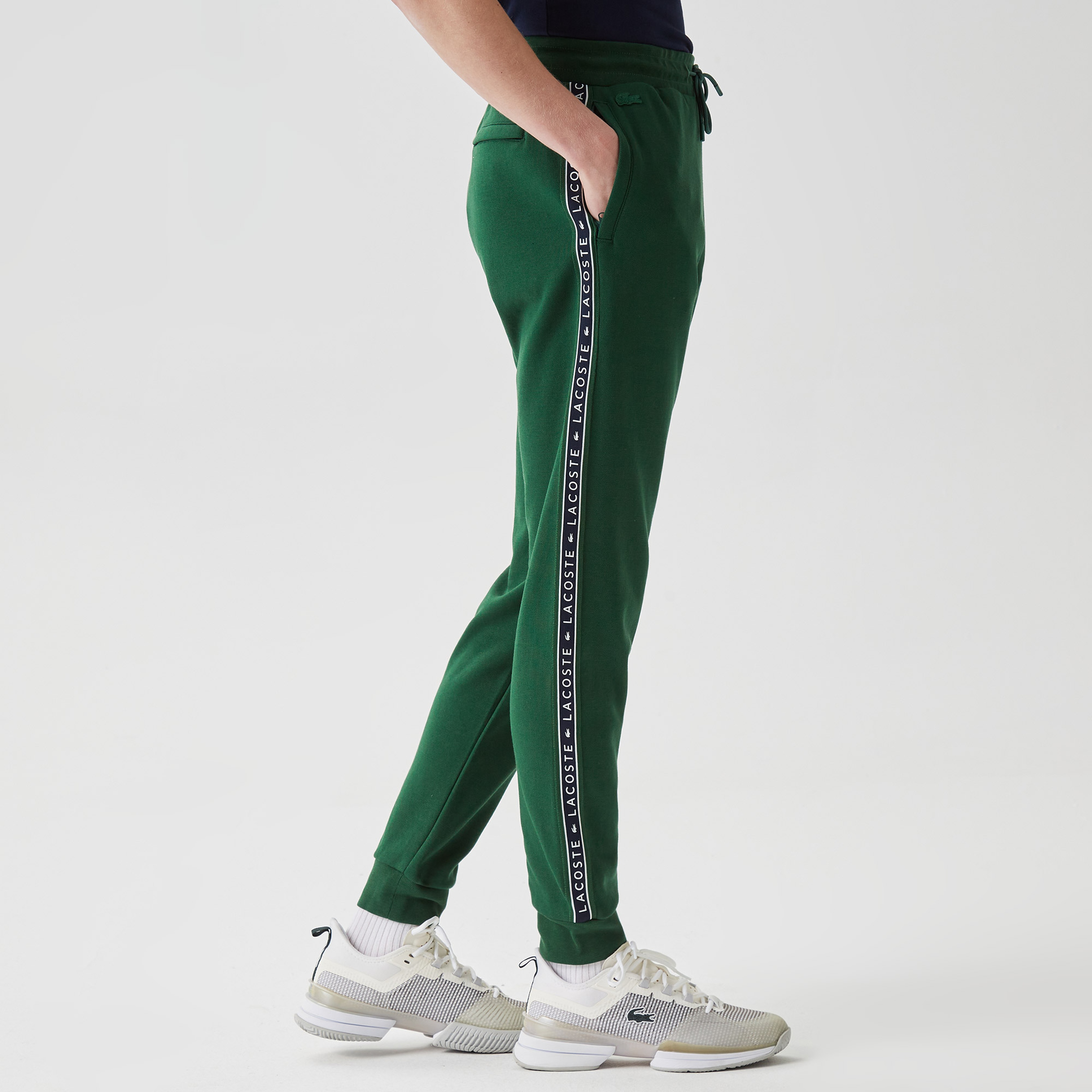 Erkek Regular Fit Baskılı Yeşil Eşofman Altı