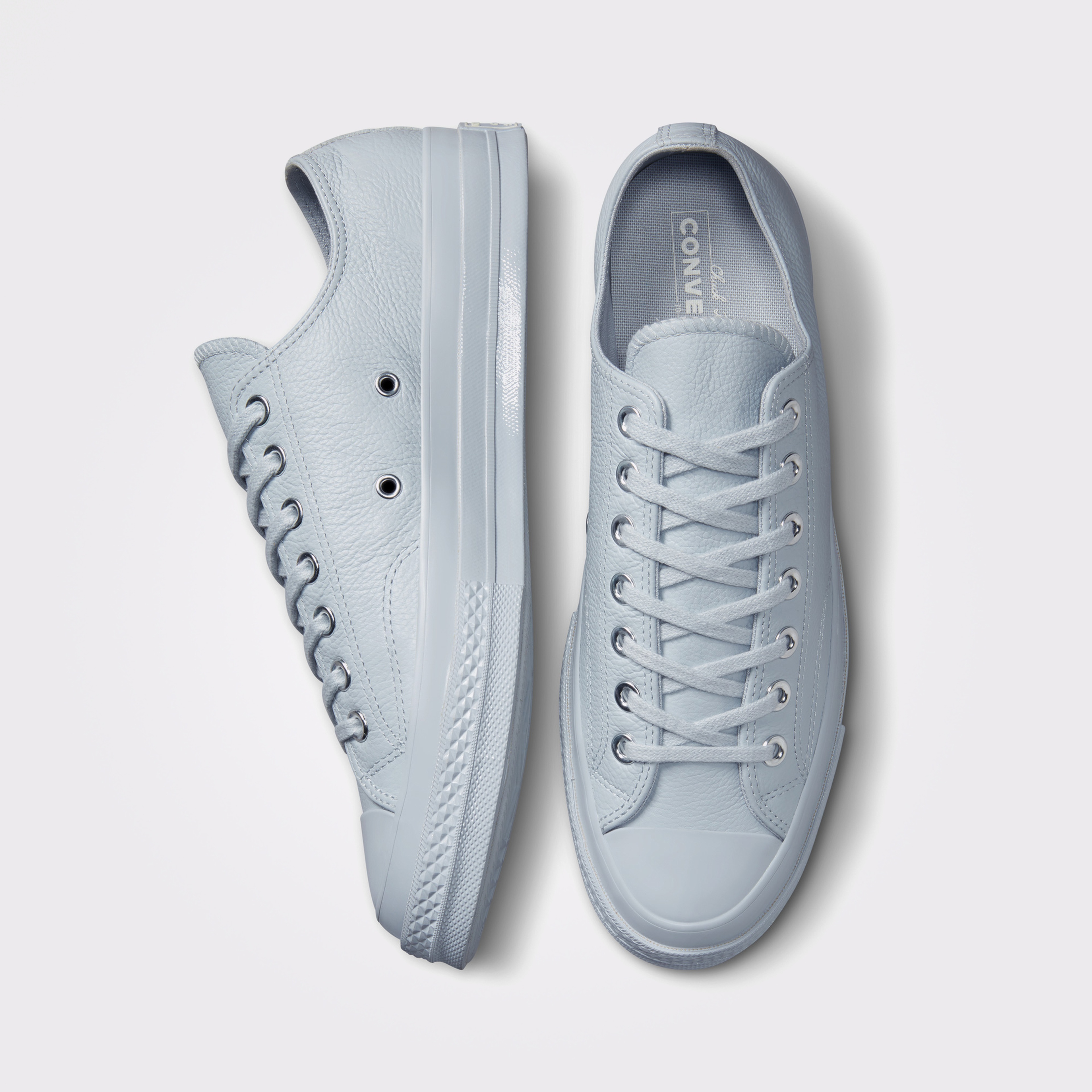 Converse Chuck 70 Mono Leather Summer Unisex Gri Sneaker