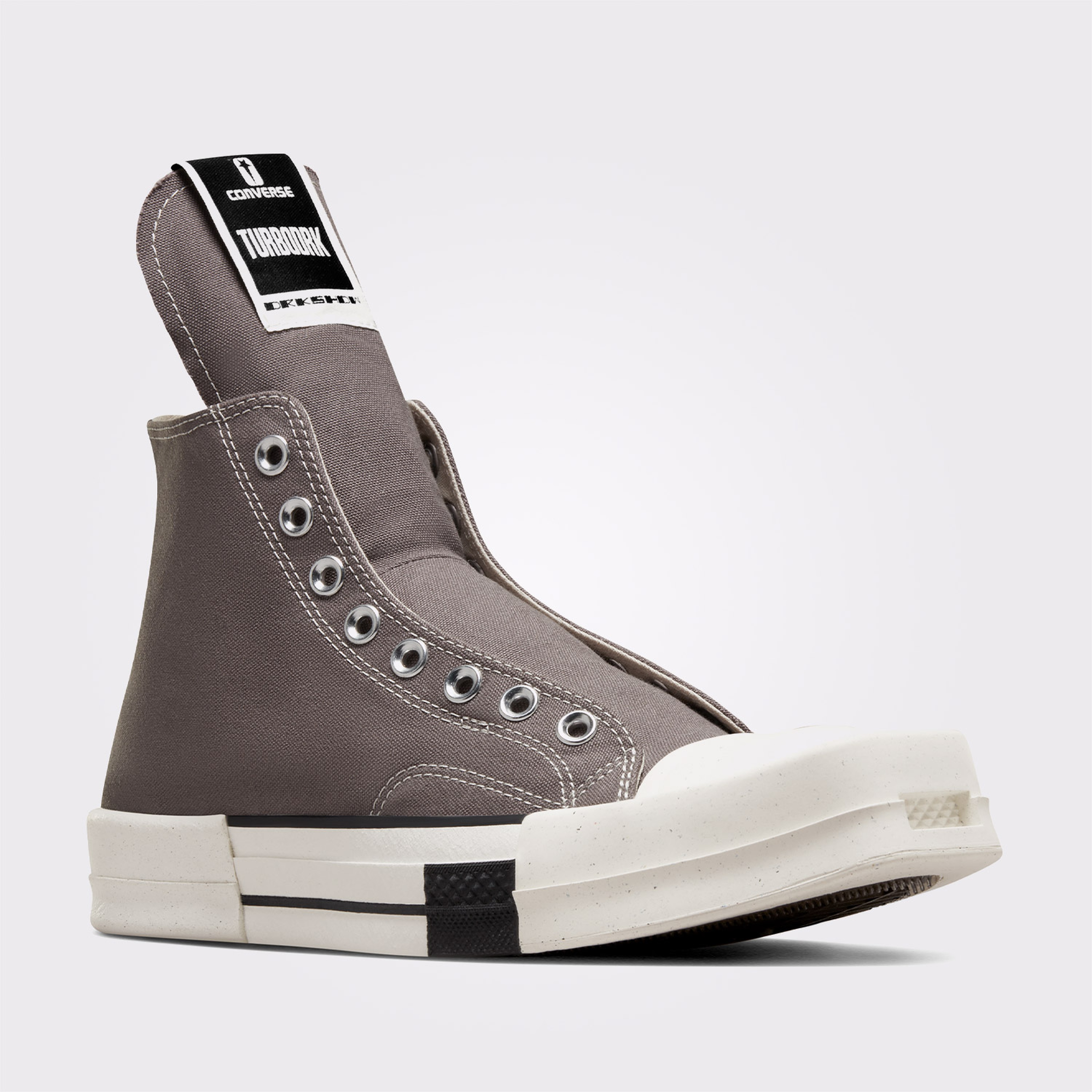 Converse Turbodrk Laceless Erkek Gri/Krem Sneaker