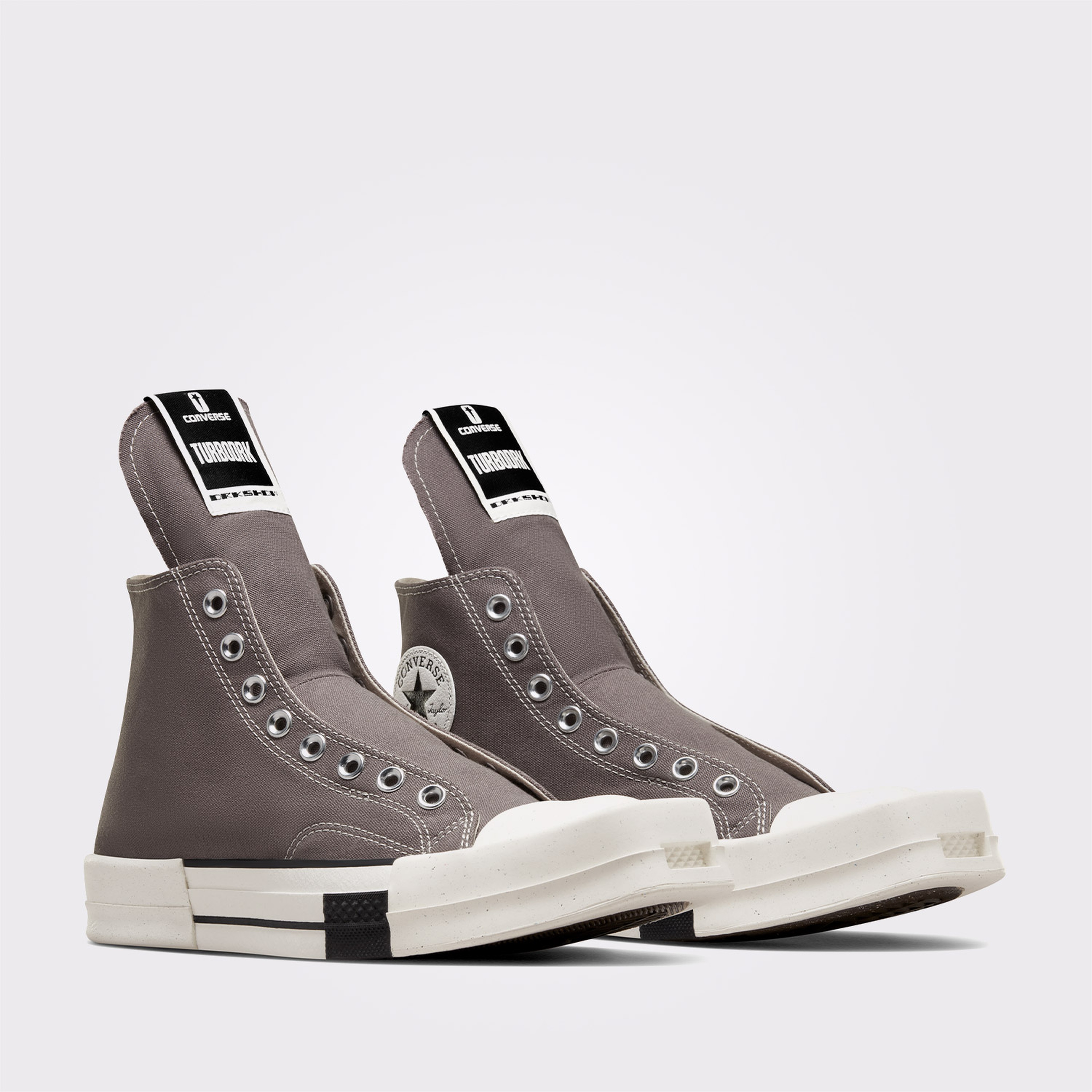 Converse Turbodrk Laceless Erkek Gri/Krem Sneaker