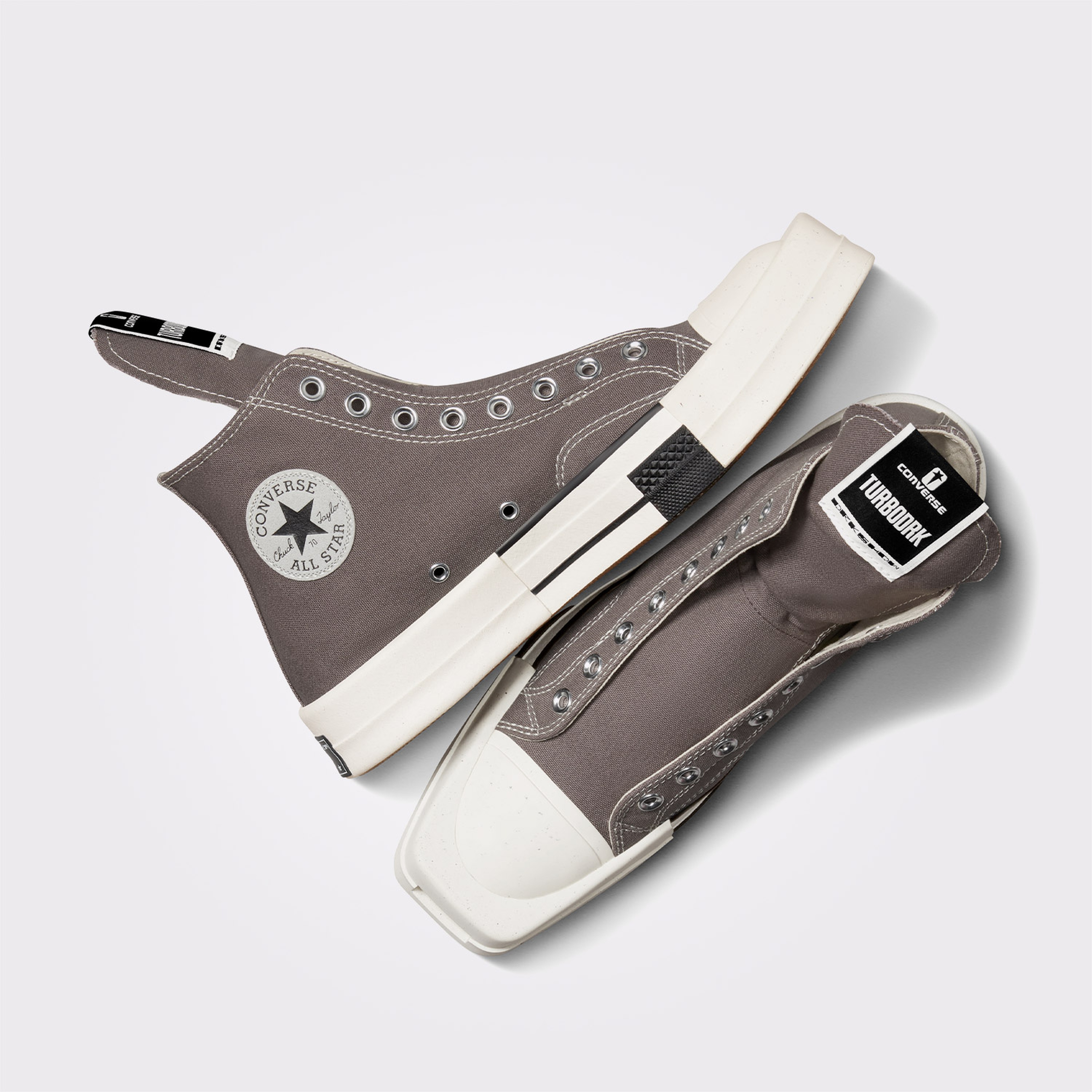 Converse Turbodrk Laceless Erkek Gri/Krem Sneaker