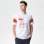 Active Erkek Relaxed Fit Bisiklet Yaka Baskılı Beyaz T-Shirt