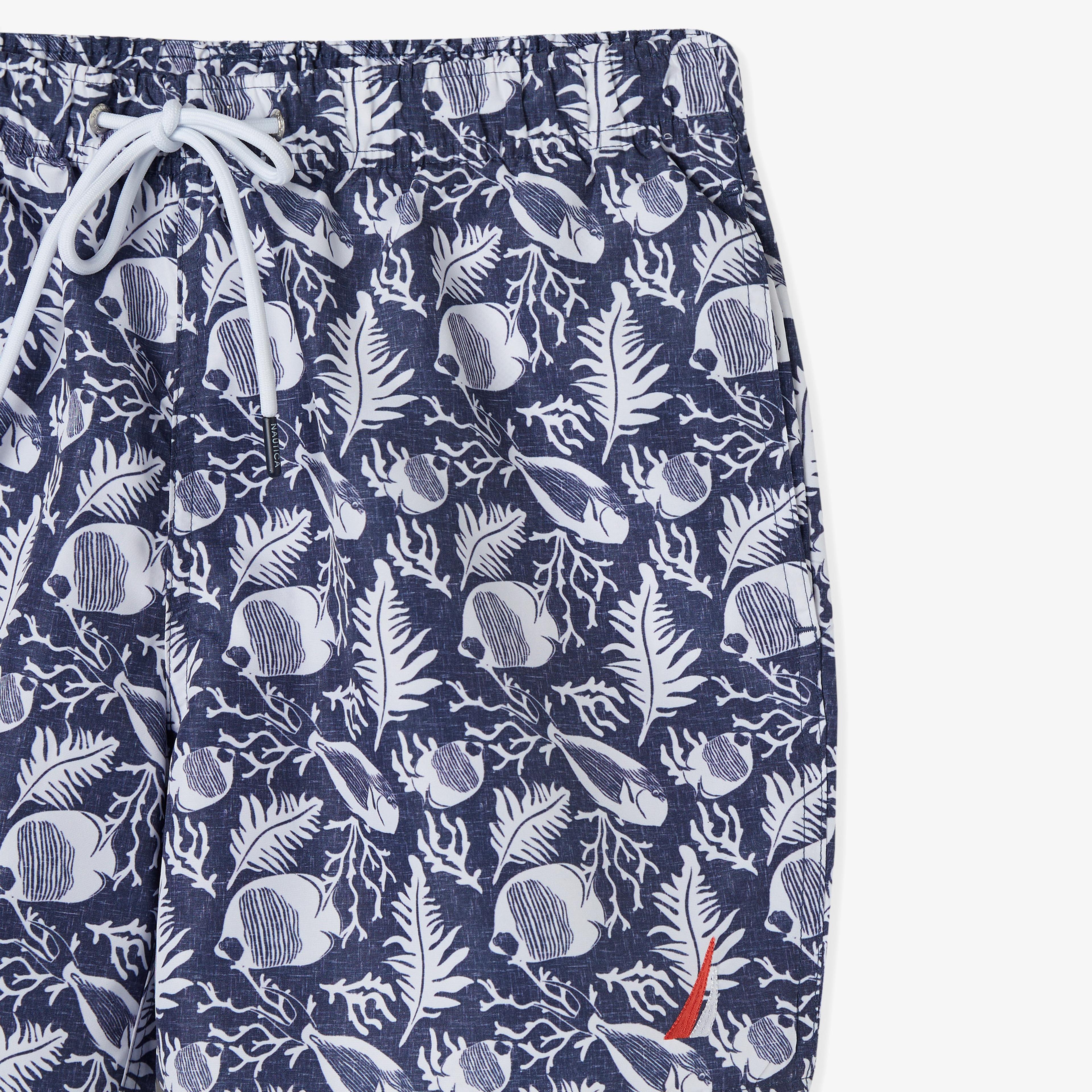 NAUTICA ERKEK LACİVERT STANDART FIT ŞORT MAYO