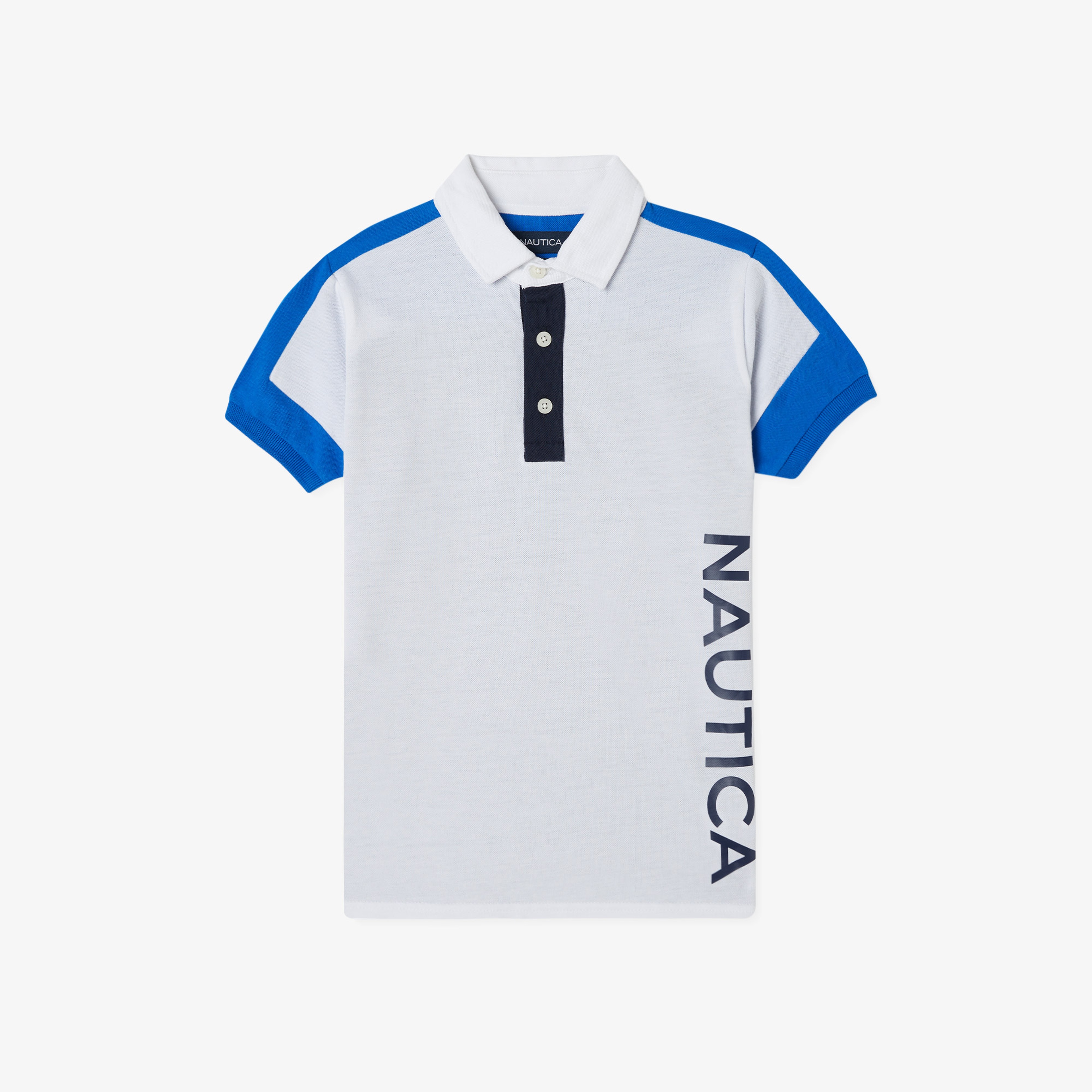 NAUTICA ERKEK ÇOCUK BEYAZ KISA KOLLU POLO