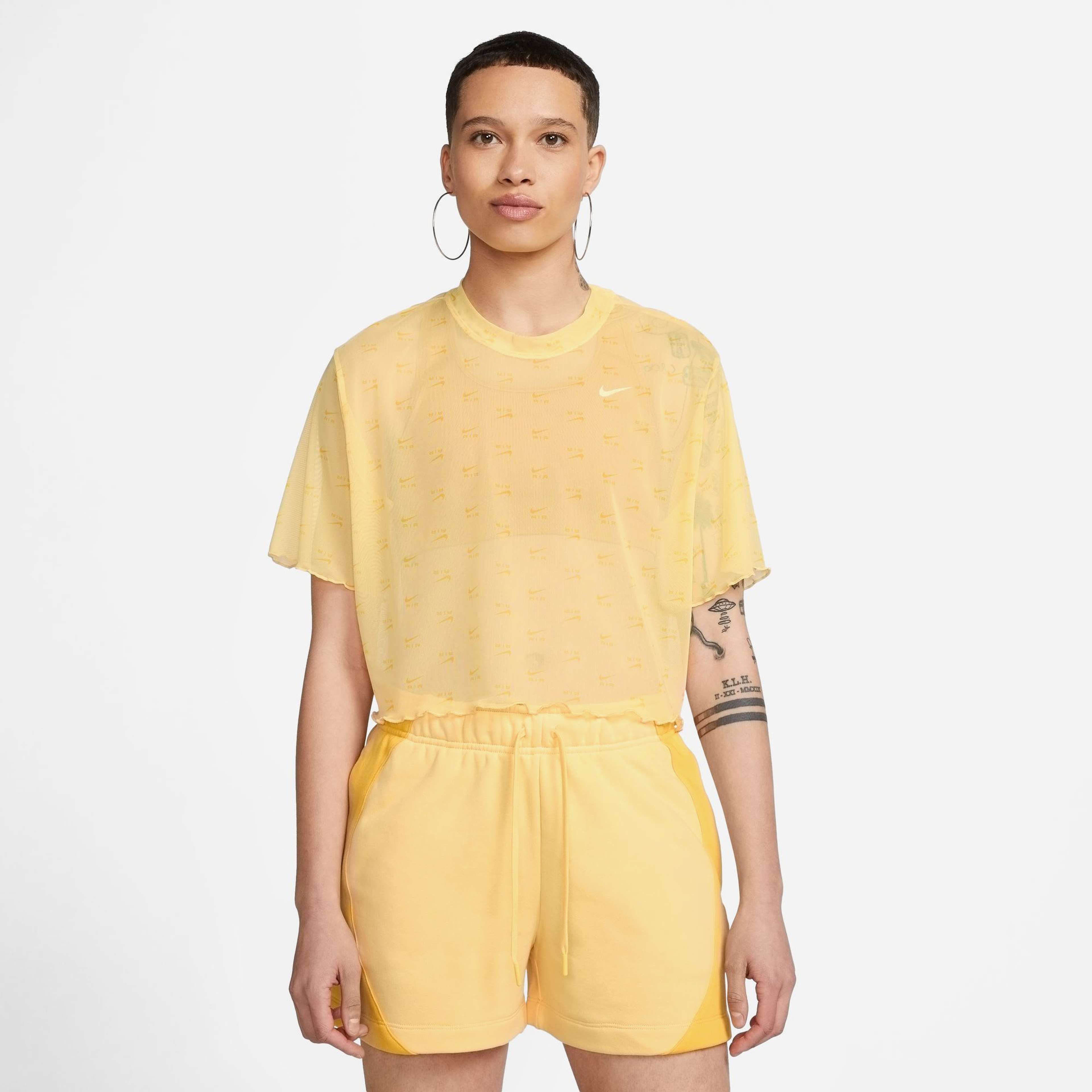 Nike Air Kadın Sarı T-Shirt