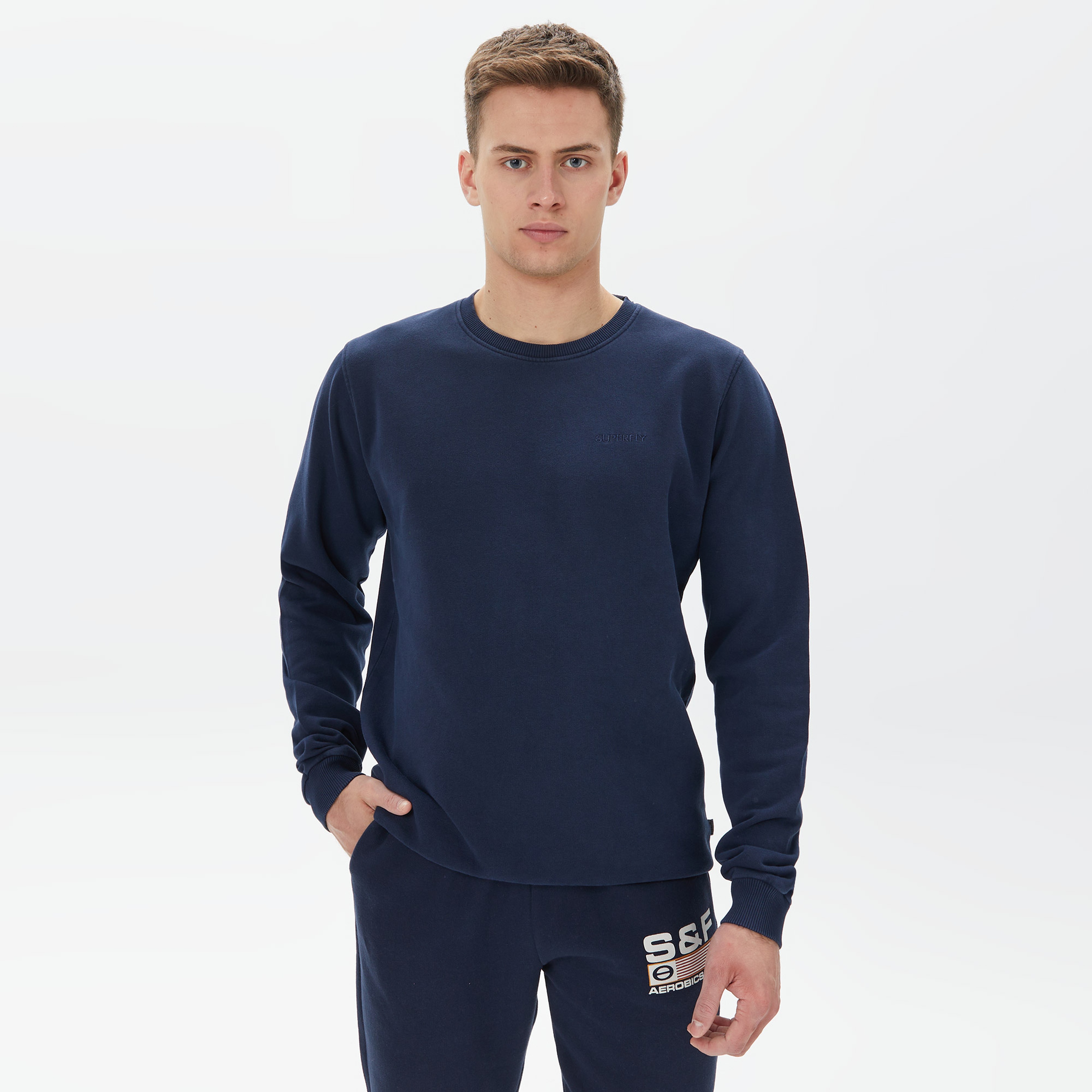 Superfly Erkek Lacivert Sweatshirt