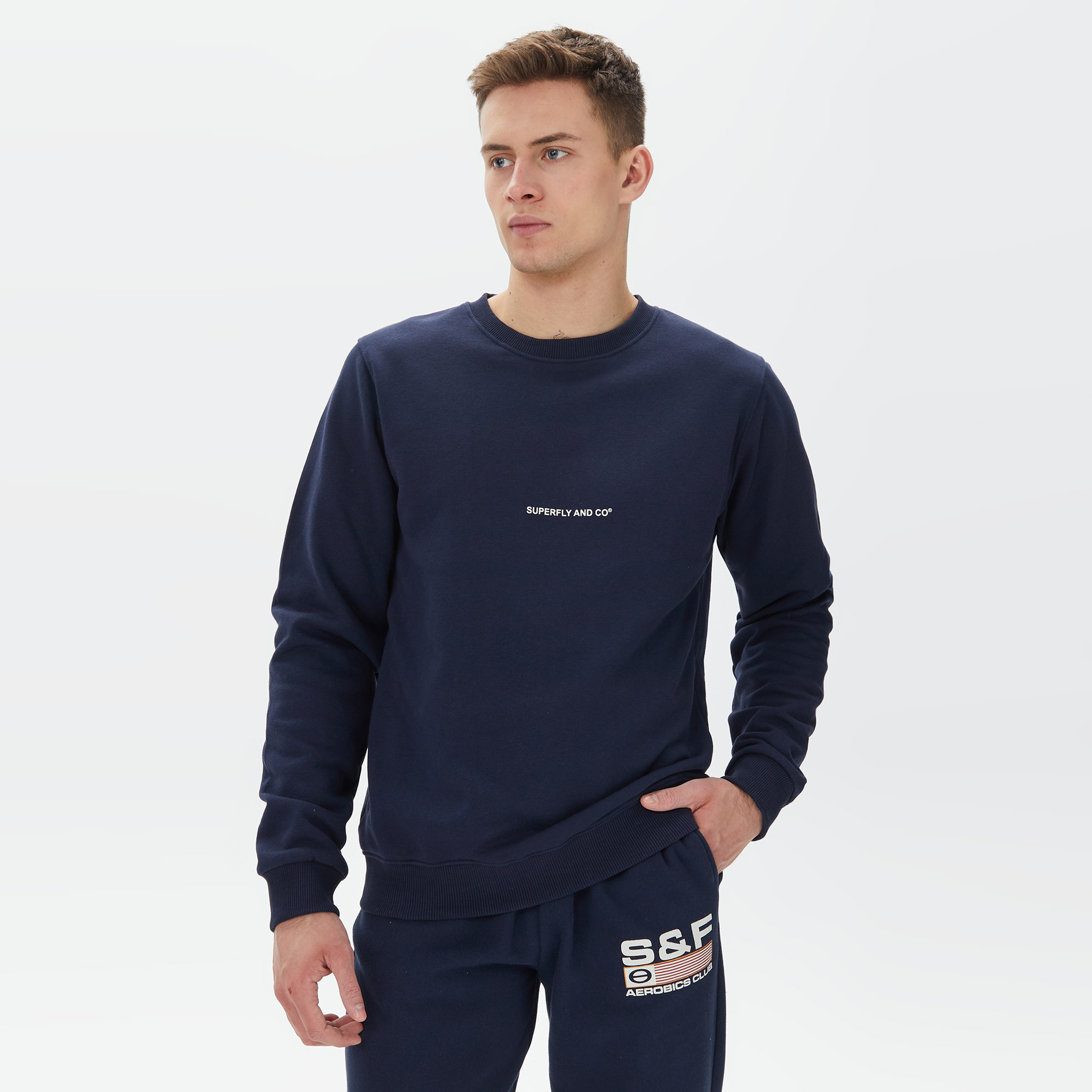 Superfly Erkek Lacivert Sweatshirt