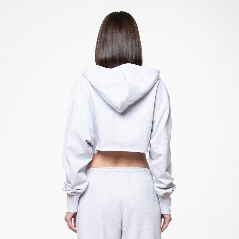 Soon To Be Announced Essentials Kadın Gri Hoodie