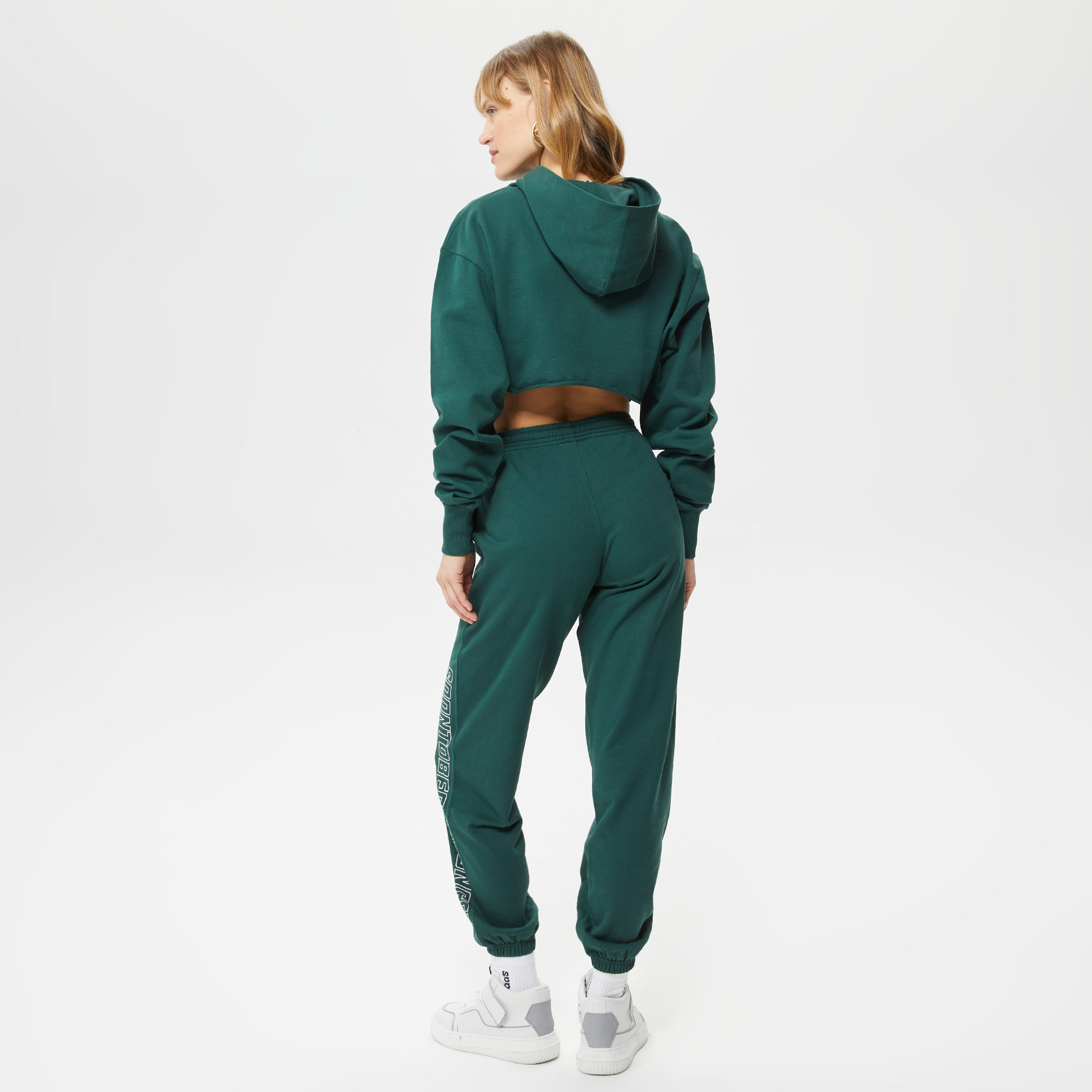 Soon To Be Announced Logo Unisex Yeşil Hoodie