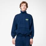 Soon To Be Announced Essentials Logo Half Zip Erkek Lacivert Sweatshirt