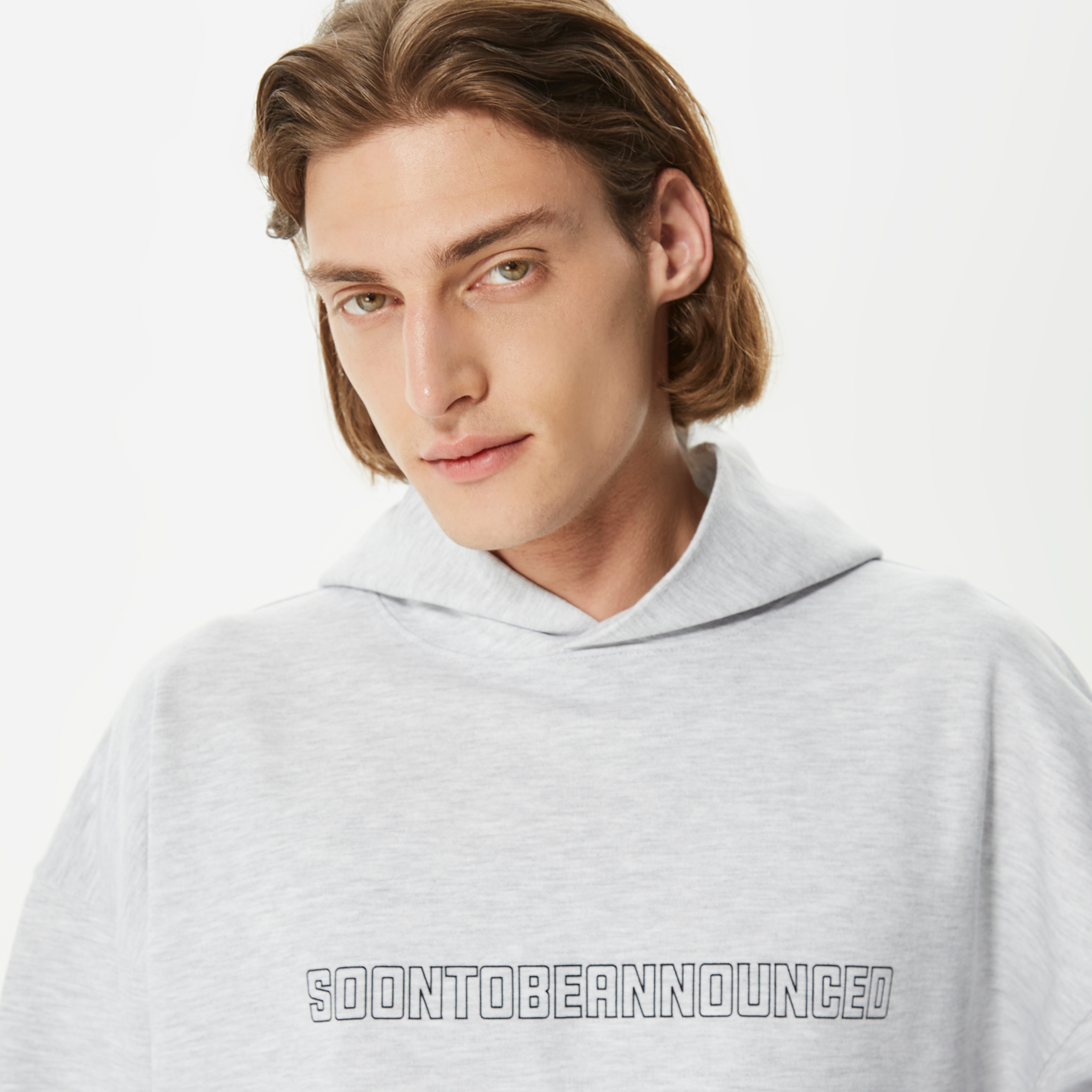 Soon To Be Announced Logo Unisex Gri Hoodie