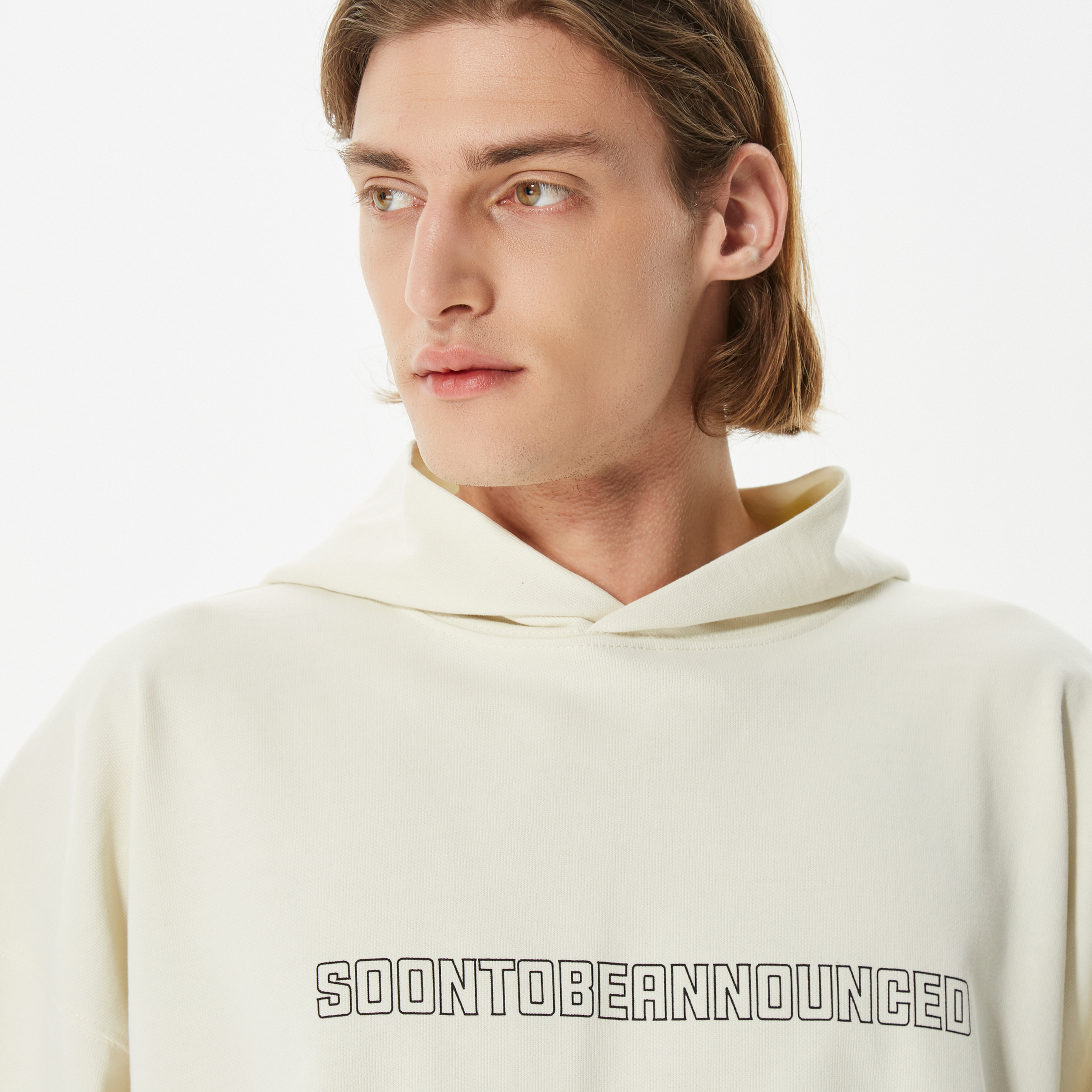 Soon To Be Announced Essentials Erkek Krem Hoodie