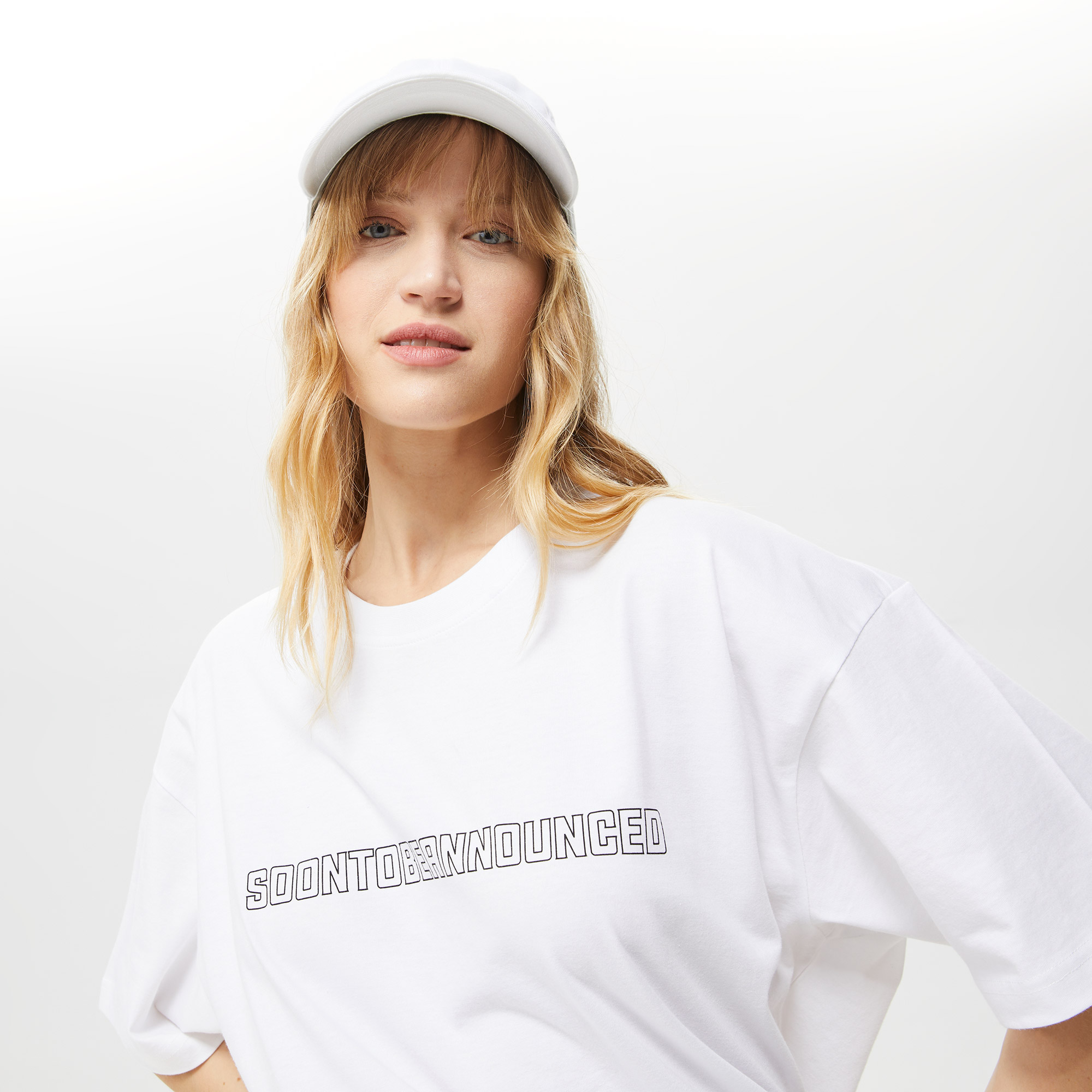 Soon To Be Announced Logo Unisex Beyaz T-Shirt