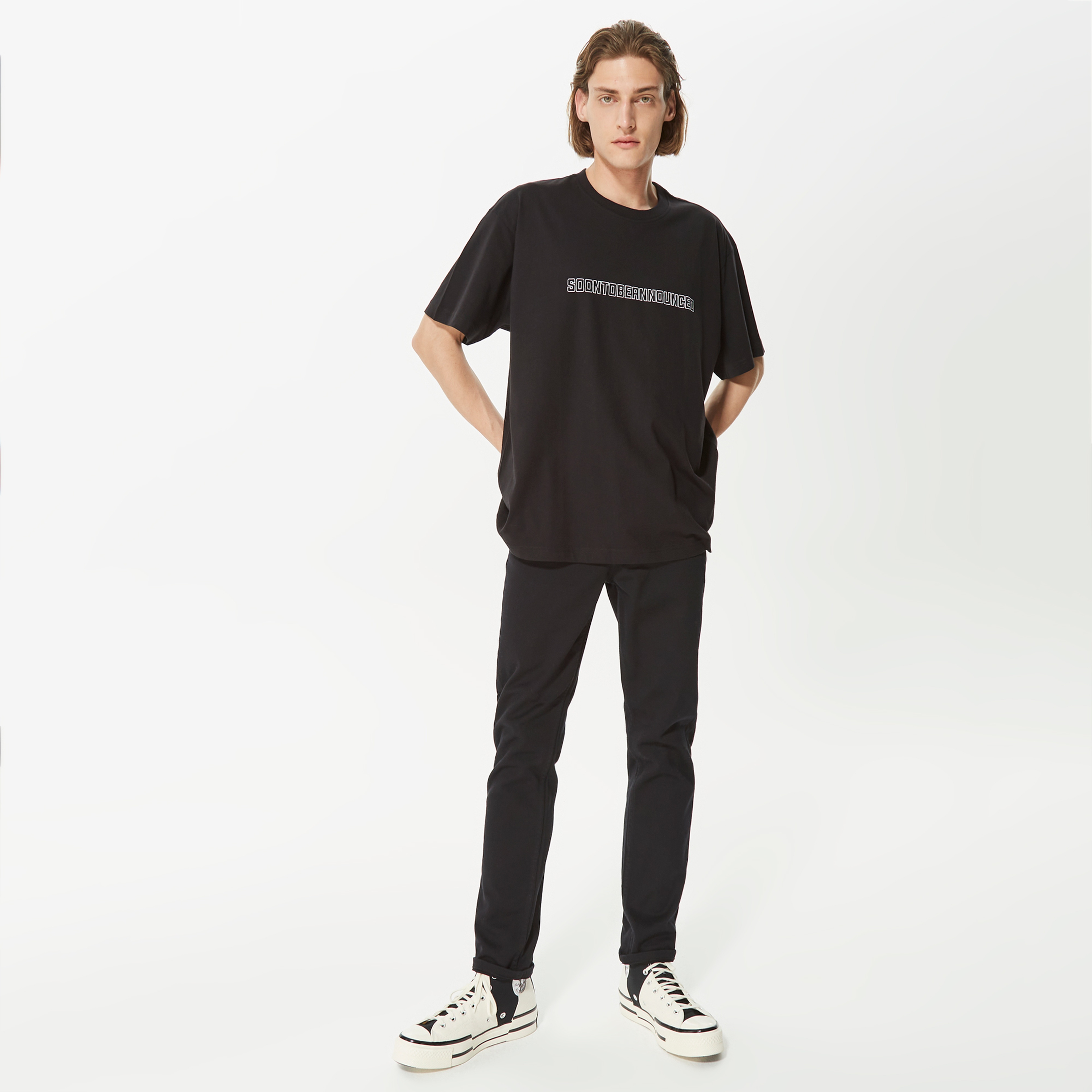 Soon To Be Announced Logo Unisex Siyah T-Shirt