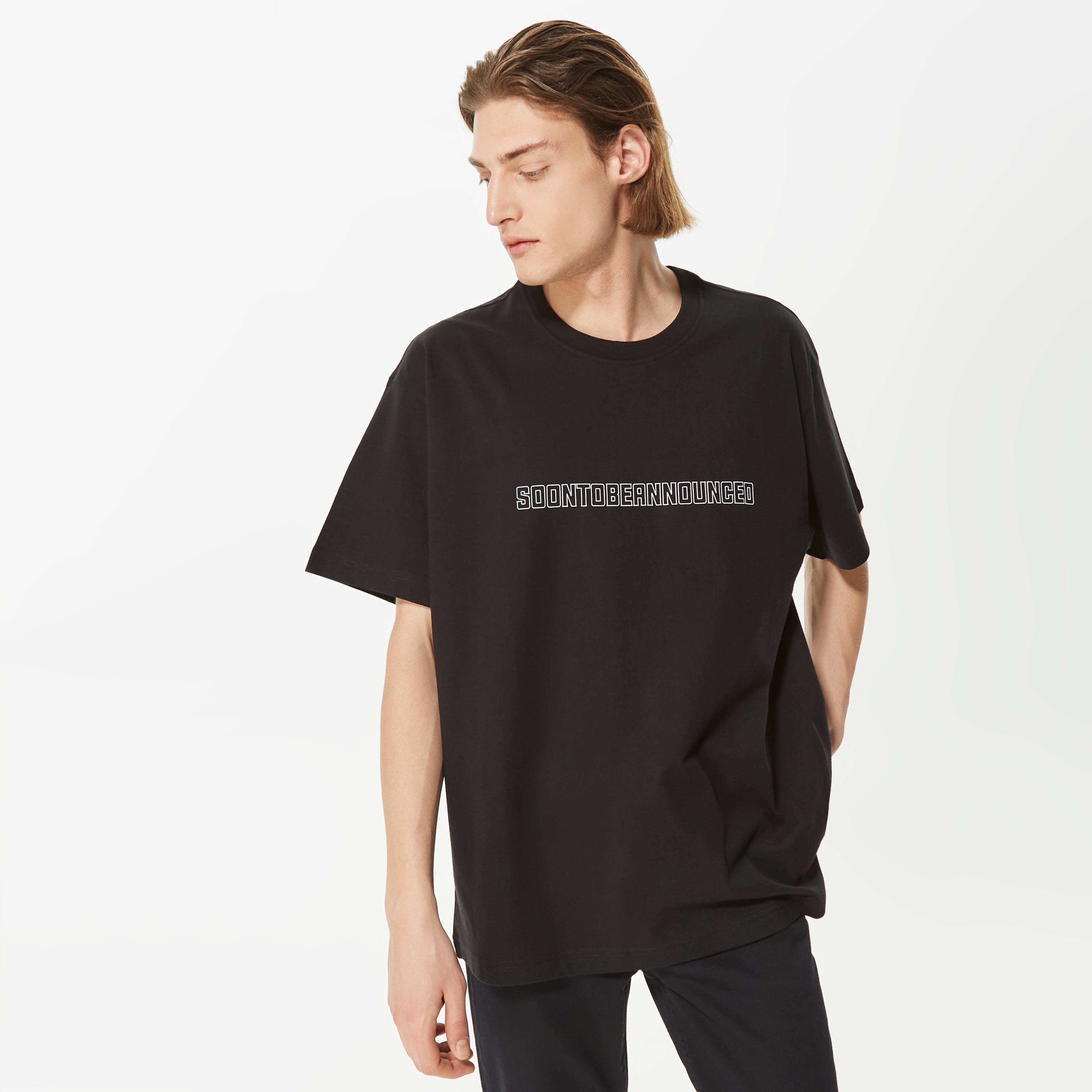 Soon To Be Announced Logo Unisex Siyah T-Shirt