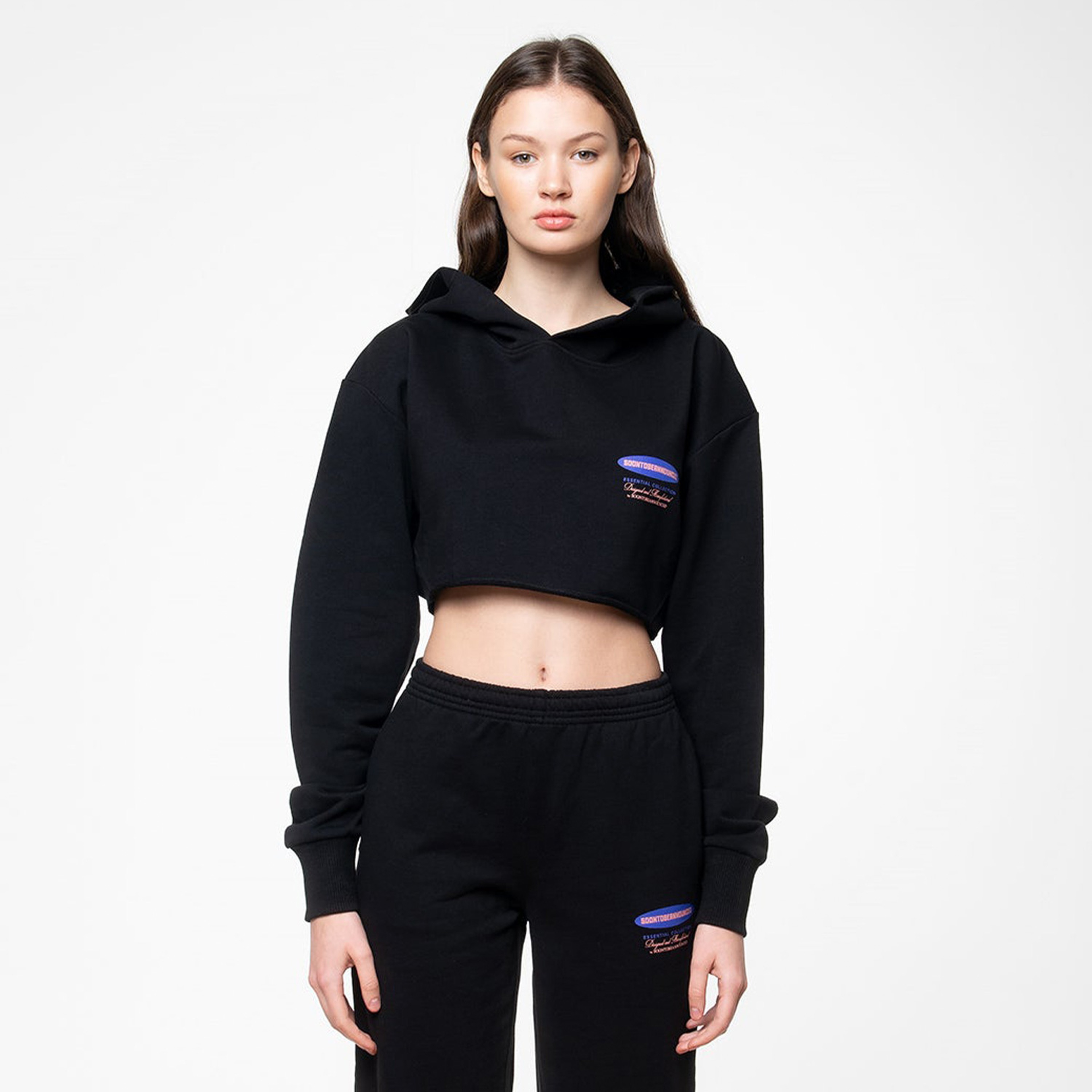 Soon To Be Announced Essentials Kadın Siyah Hoodie