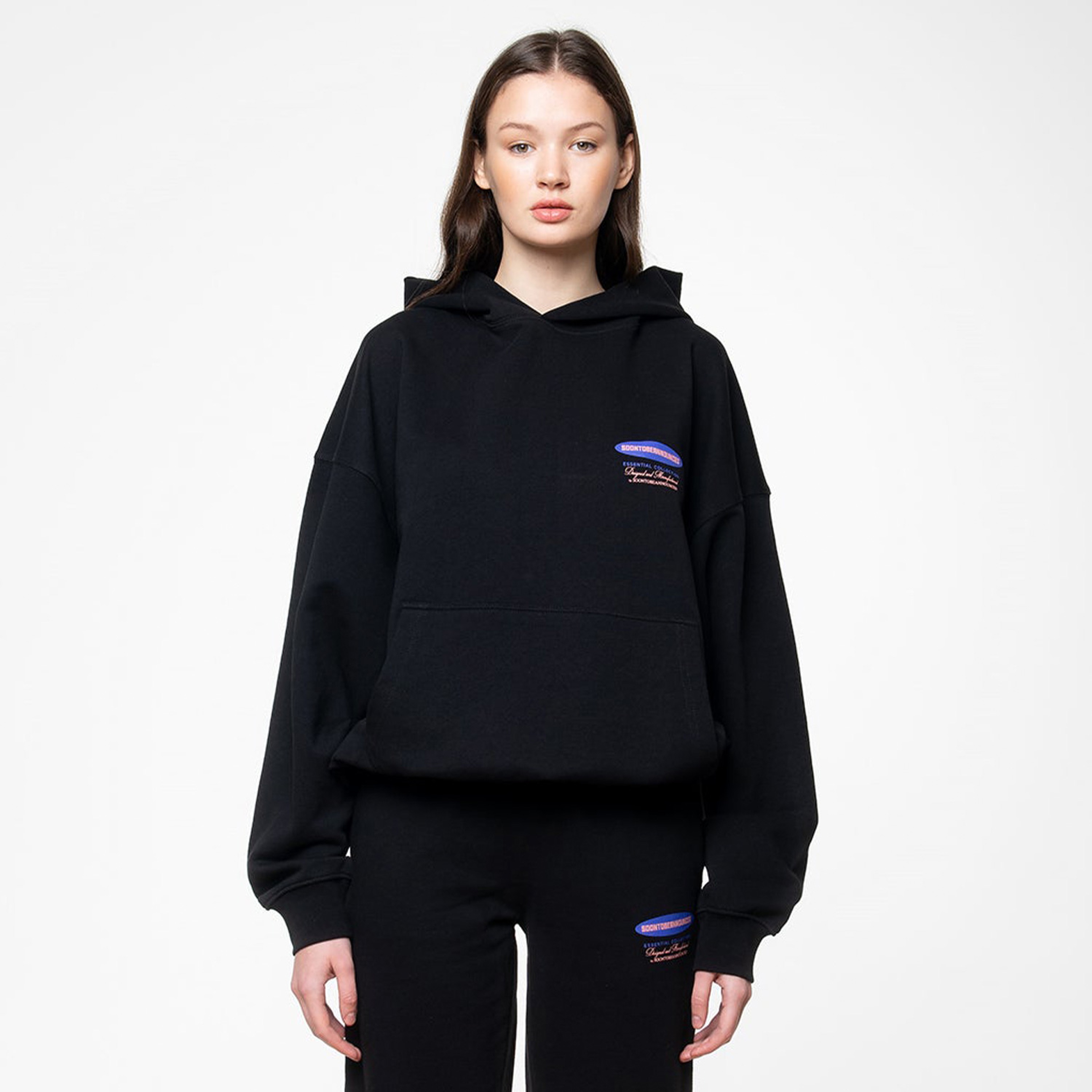 Soon To Be Announced Essentials Unisex Siyah Hoodie