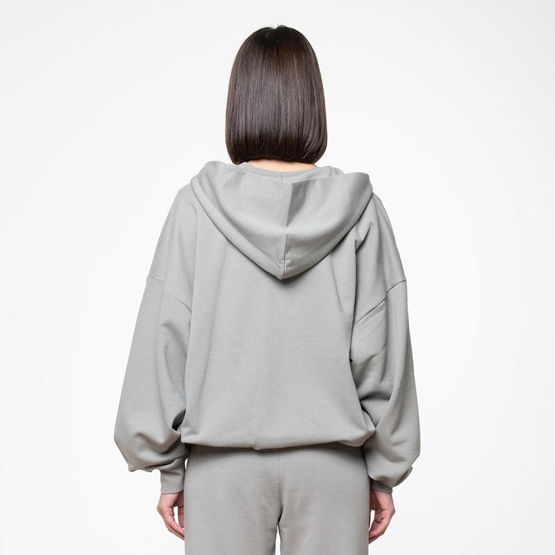 Soon To Be Announced Essentials Unisex Gri Kapüşonlu Eşofman Üstü