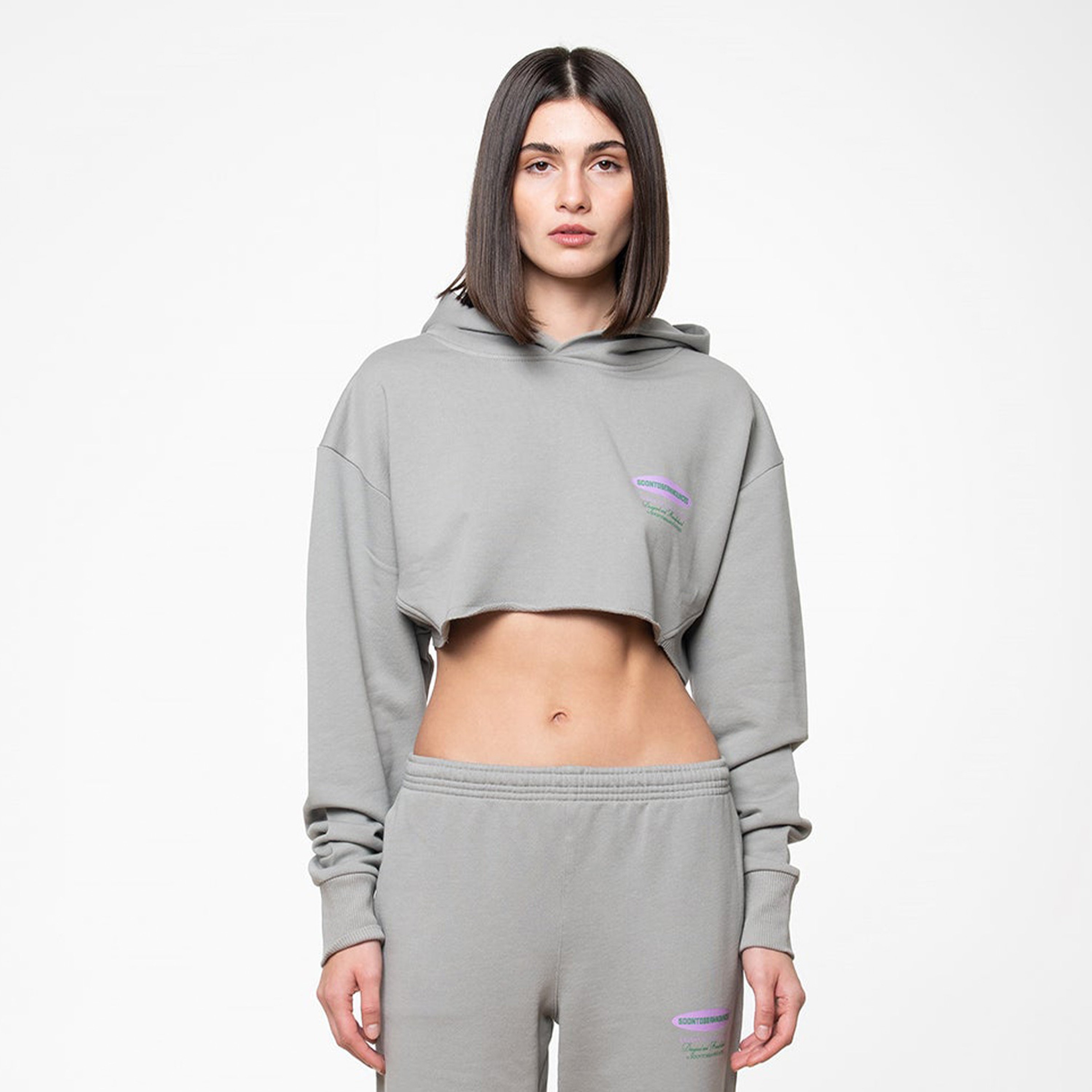 Soon To Be Announced Essentials Kadın Gri Hoodie