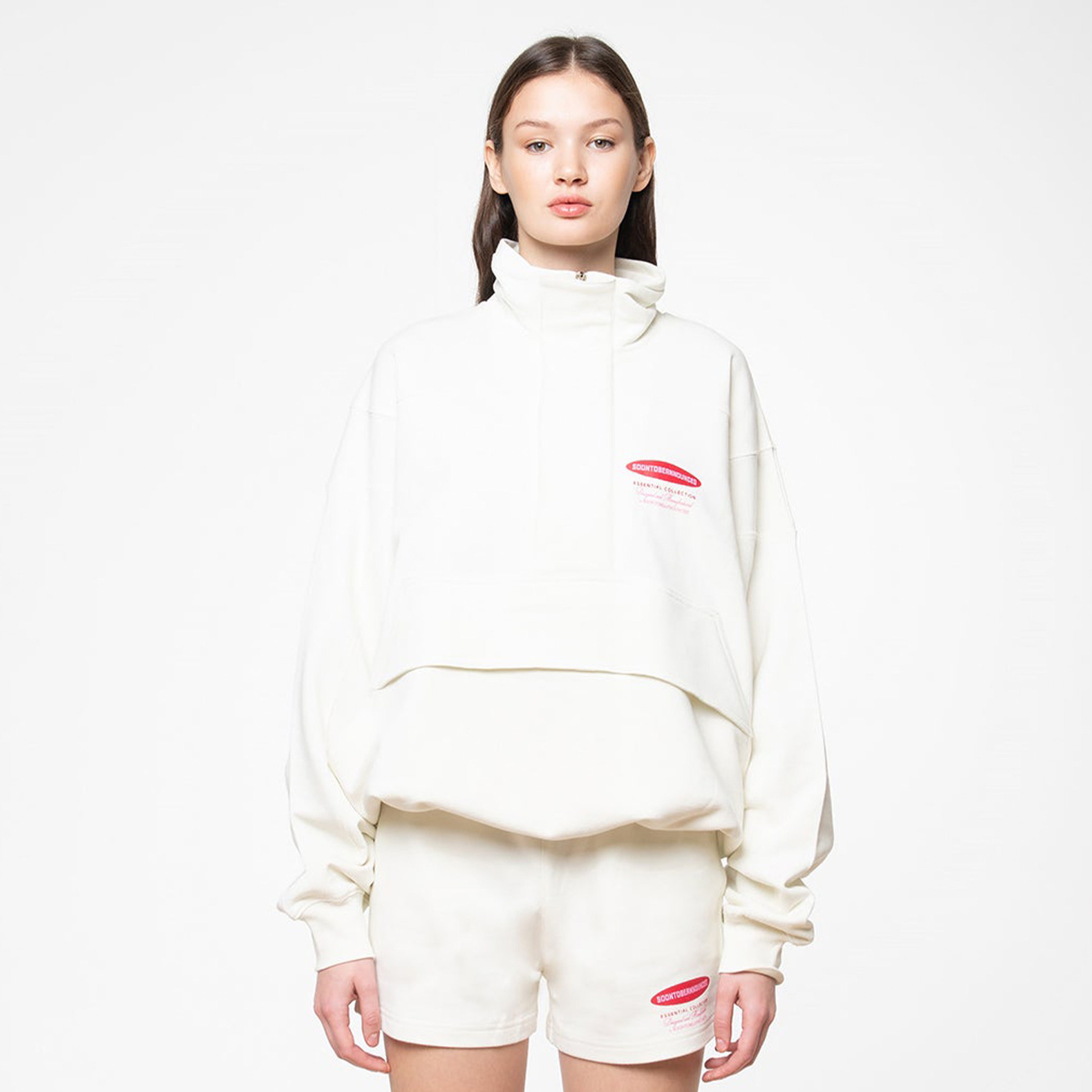 Soon To Be Announced Essentials Unisex Beyaz Sweatshirt