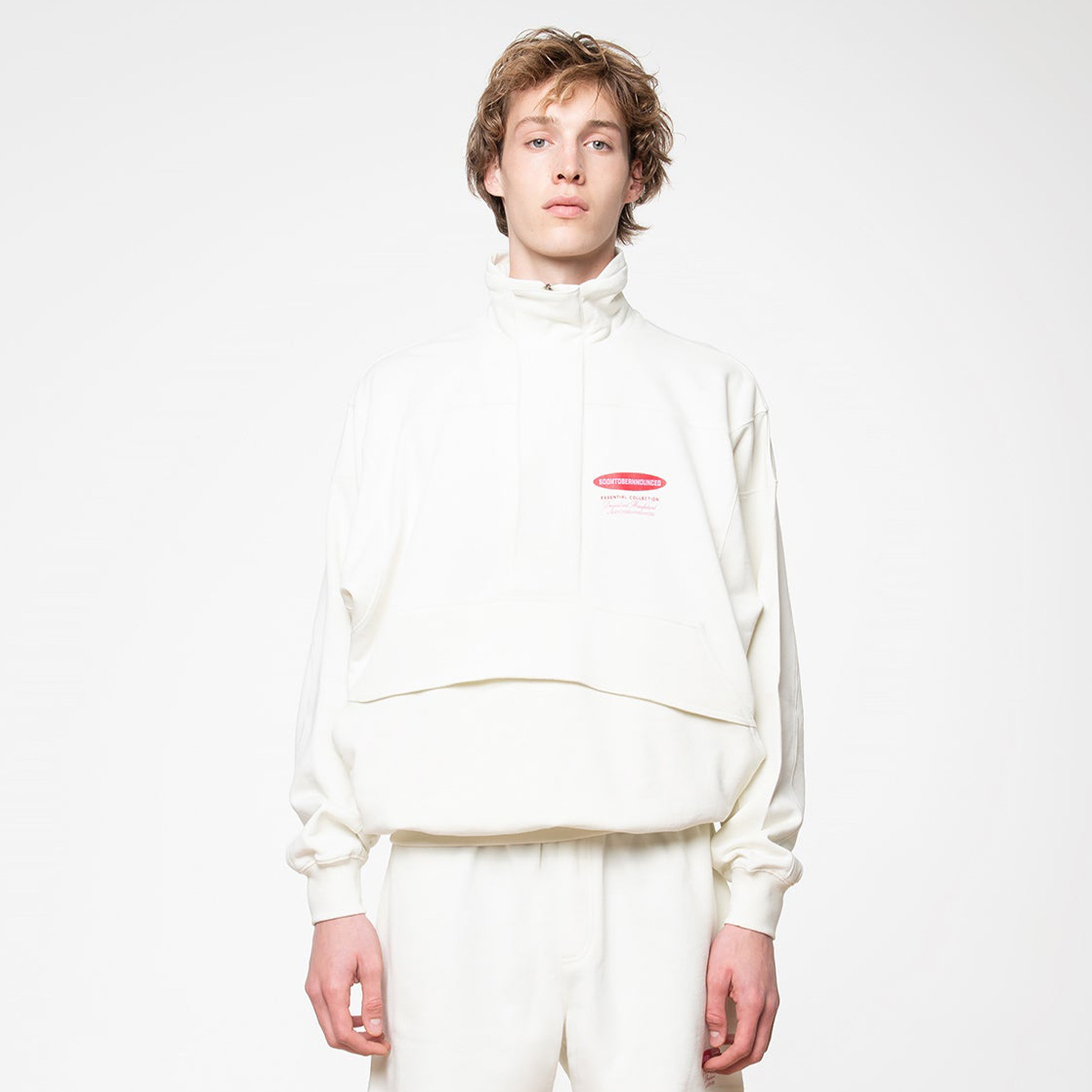 Soon To Be Announced Essentials Unisex Beyaz Sweatshirt