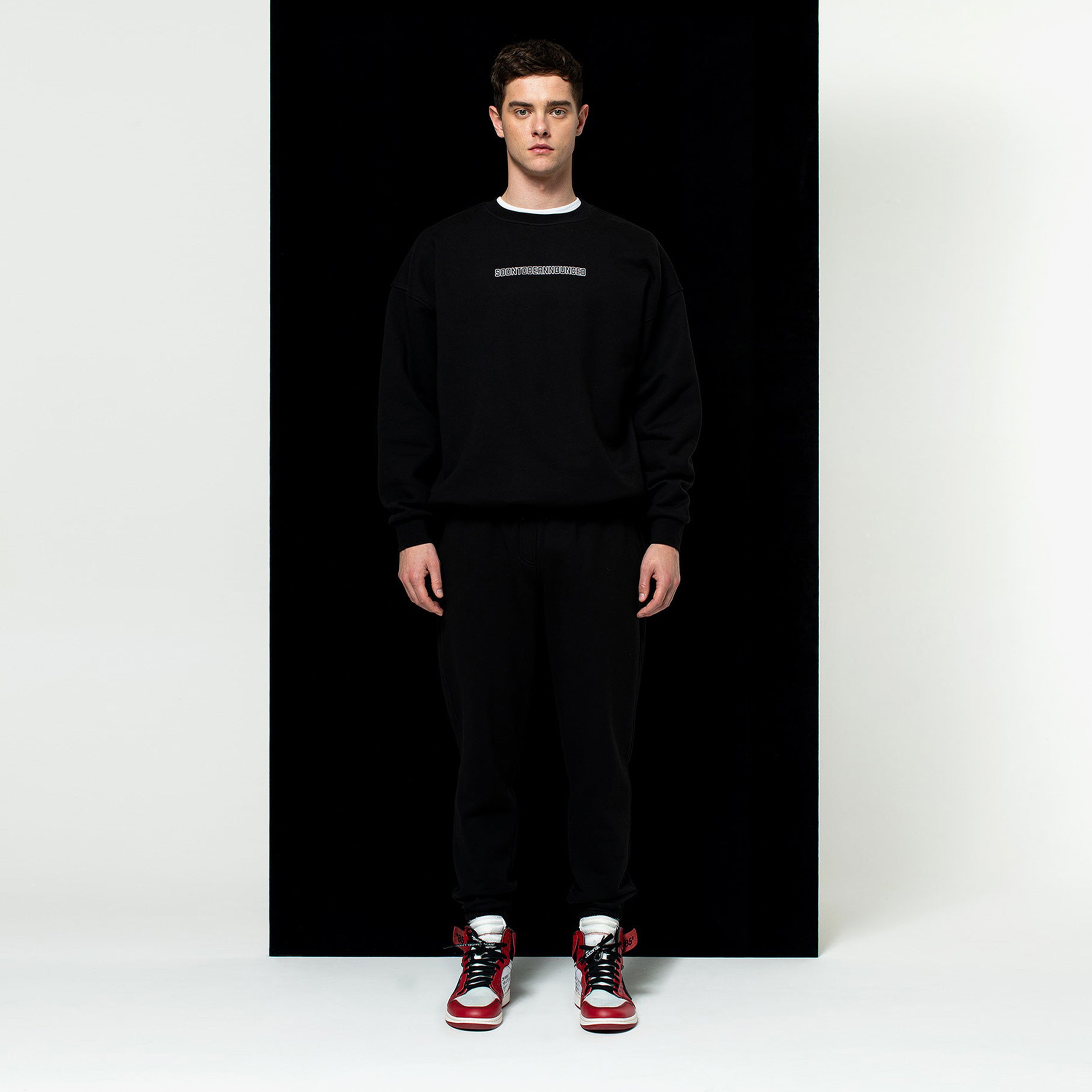 Soon To Be Announced Heavyweight Unisex Siyah Sweatshirt