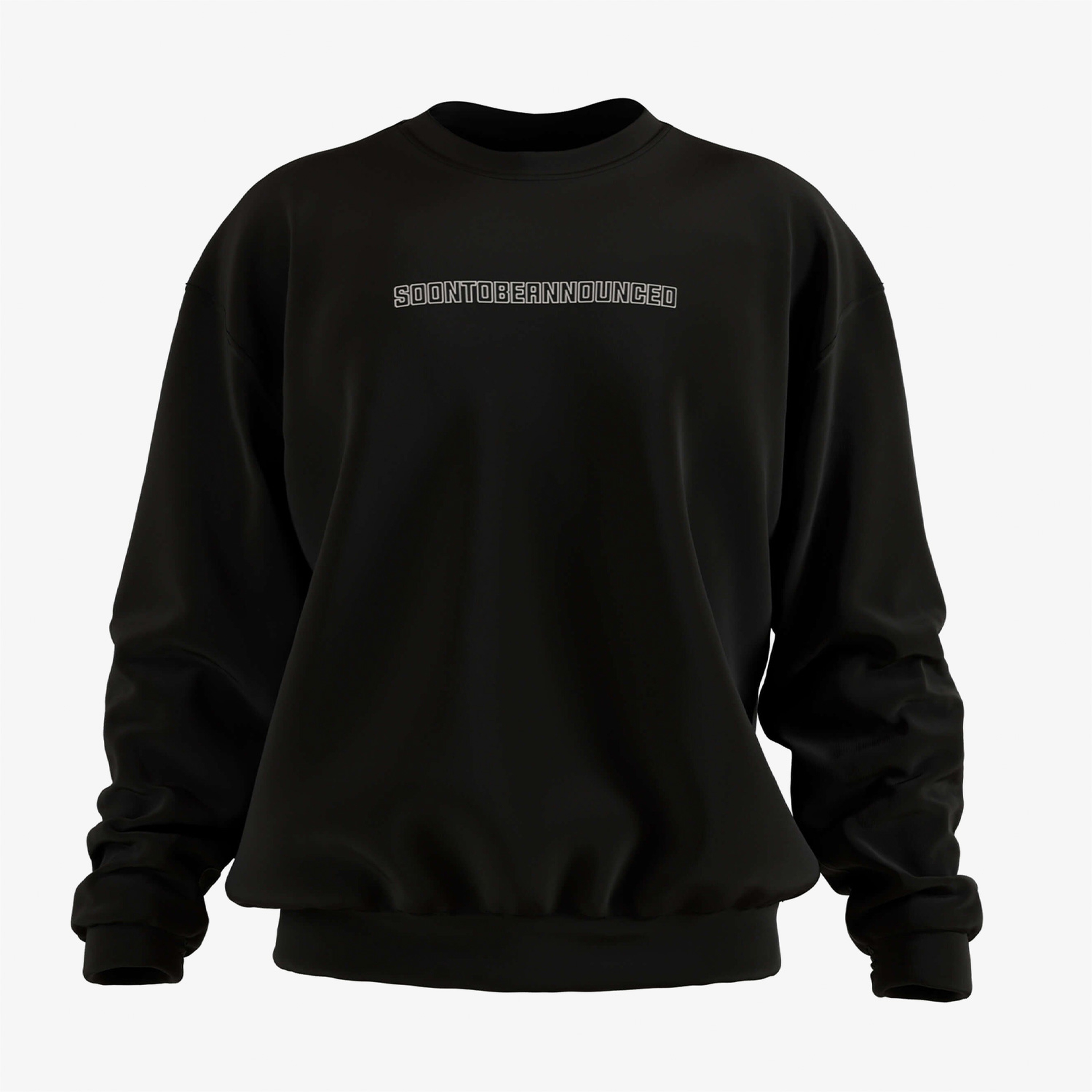 Soon To Be Announced Heavyweight Unisex Siyah Sweatshirt